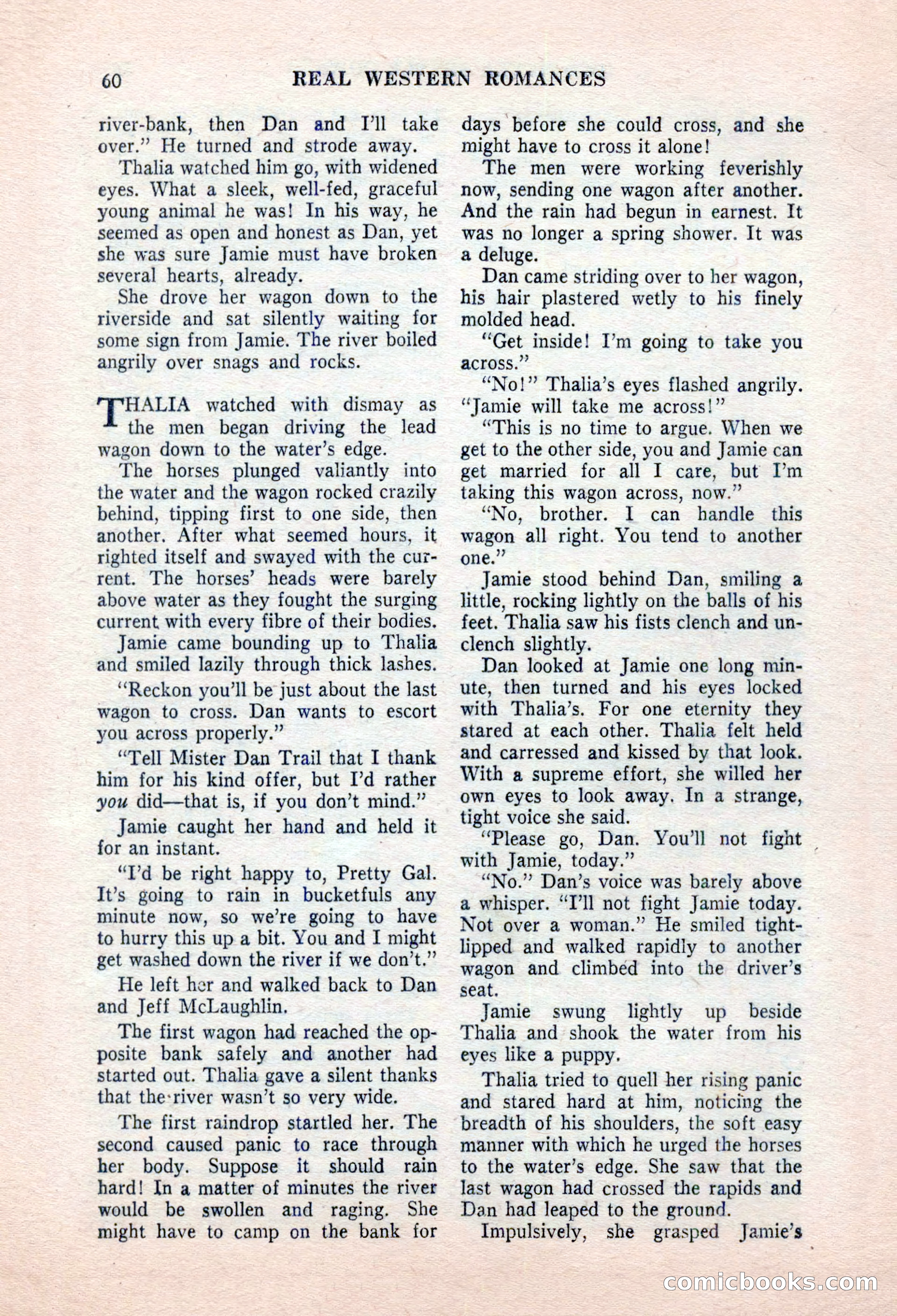 Real Western Romances, January 1955 — page 60 of 100