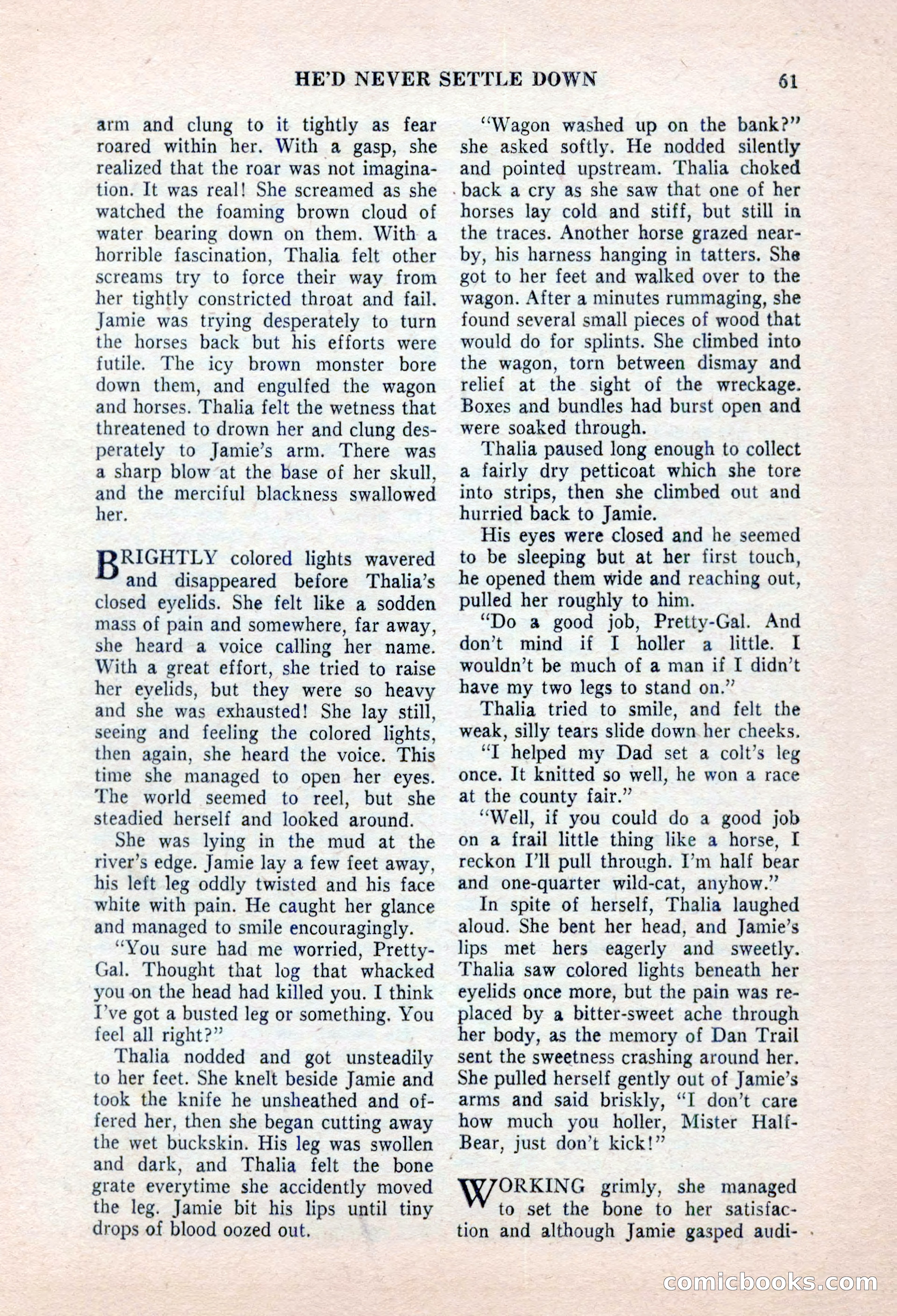Real Western Romances, January 1955 — page 61 of 100
