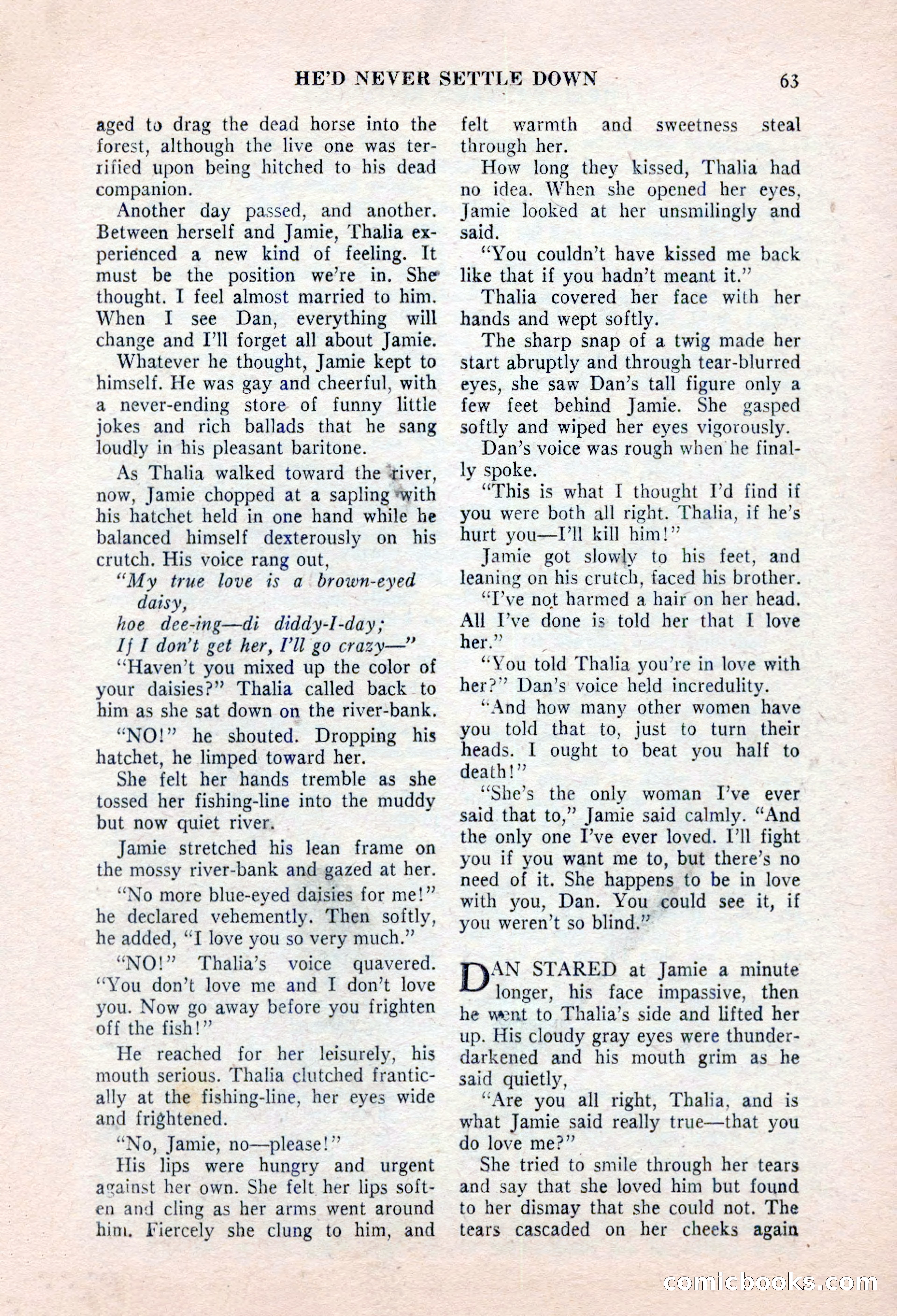 Real Western Romances, January 1955 — page 63 of 100