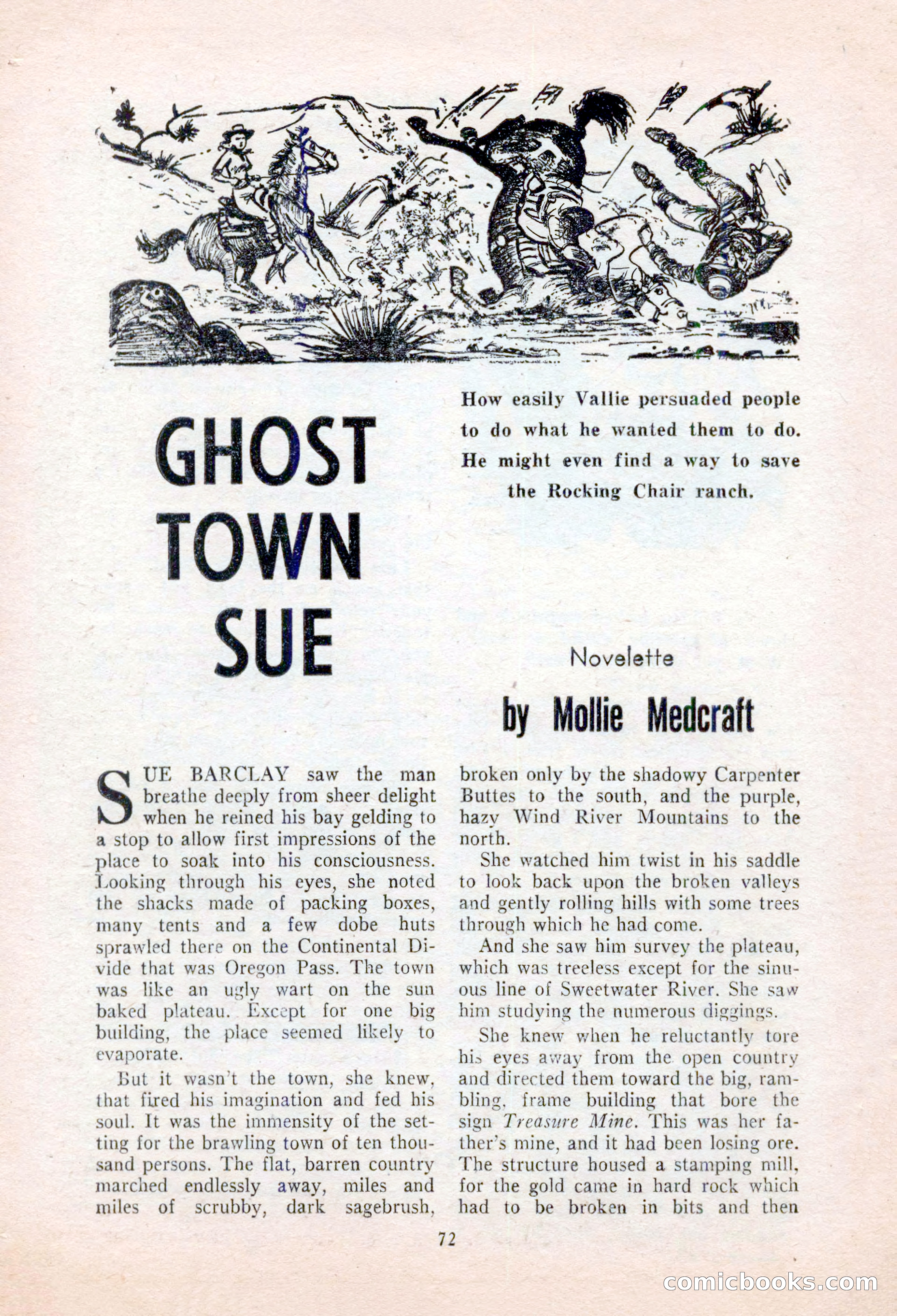 Real Western Romances, January 1955 — page 72 of 100