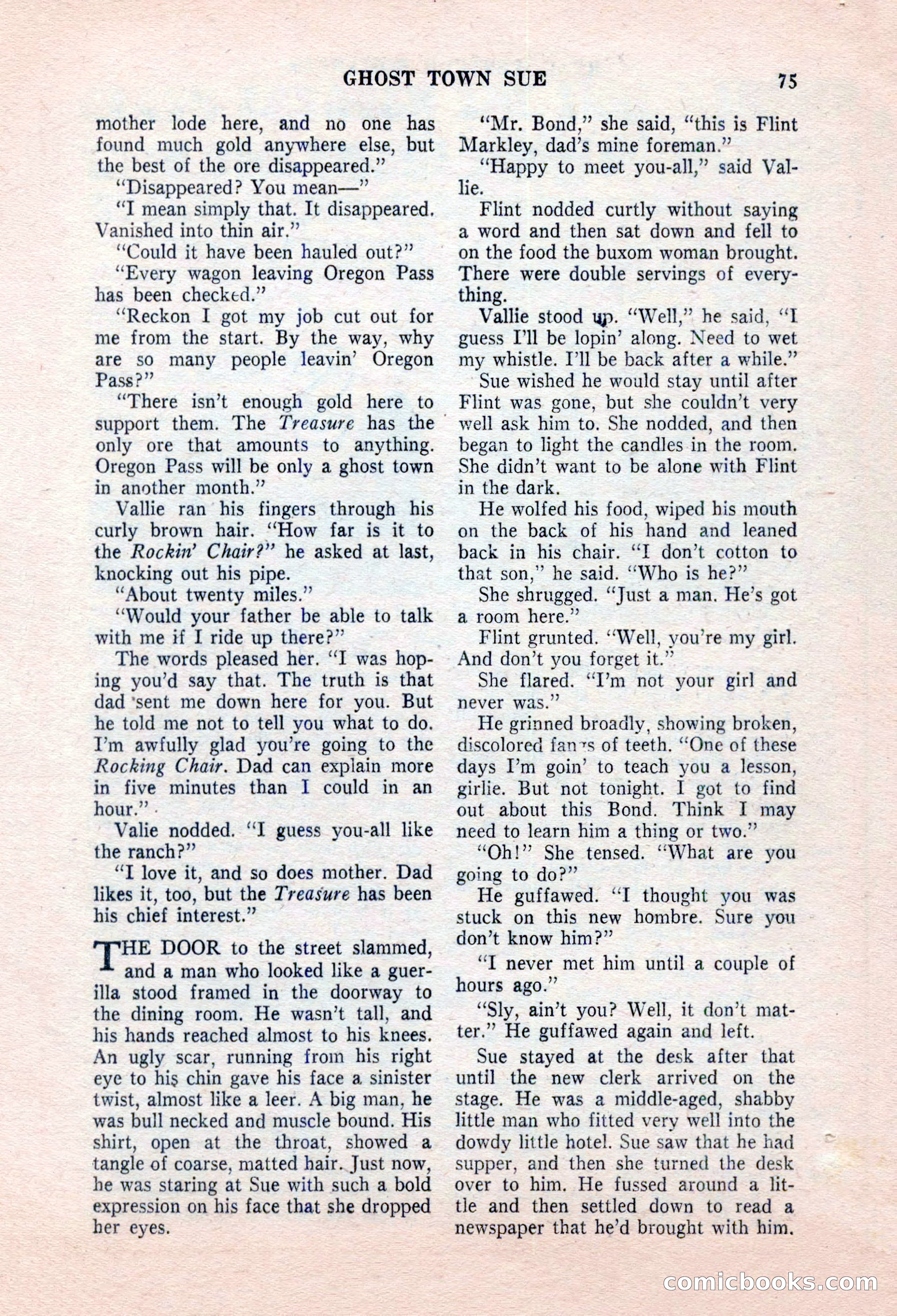 Real Western Romances, January 1955 — page 75 of 100