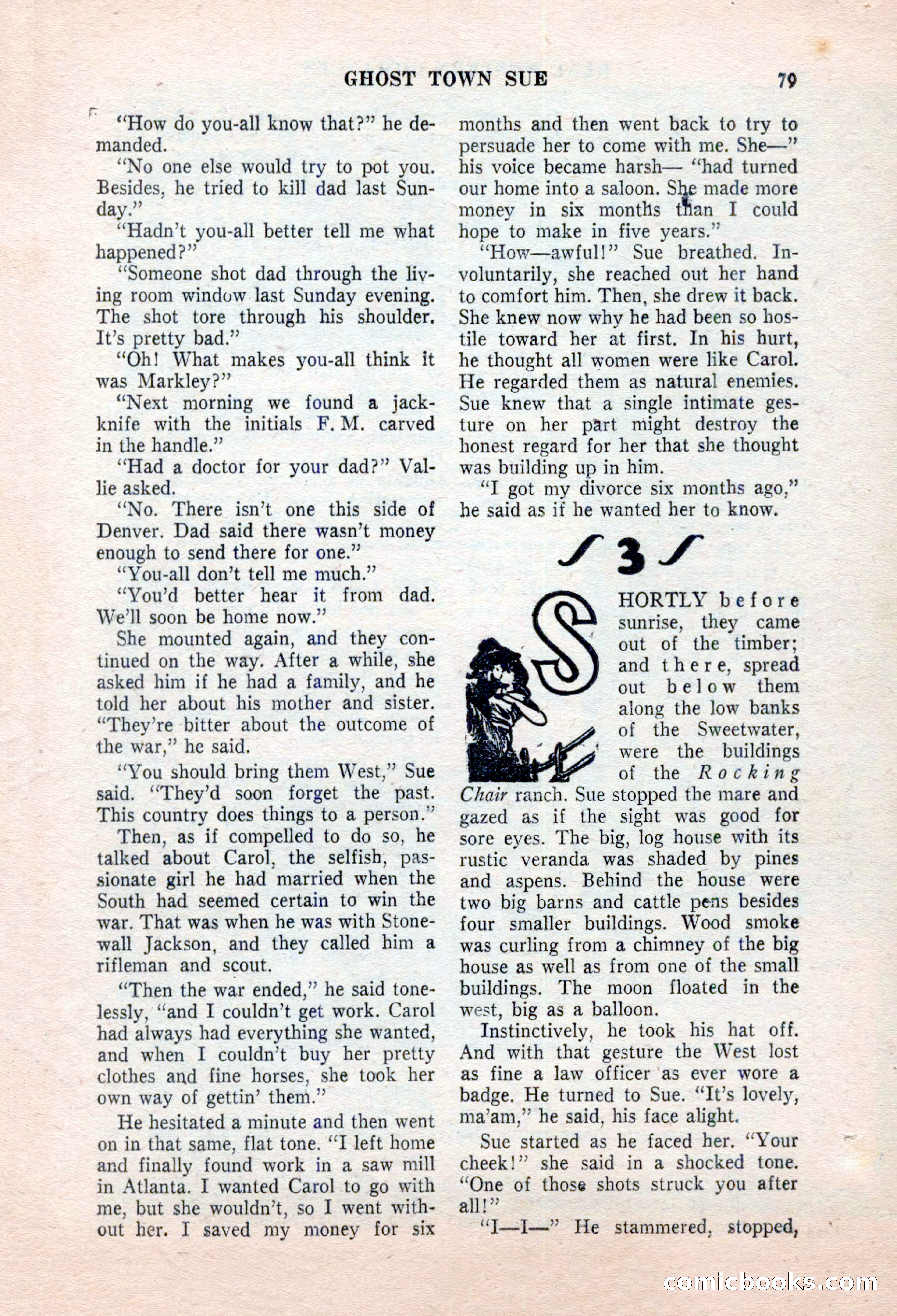 Real Western Romances, January 1955 — page 79 of 100