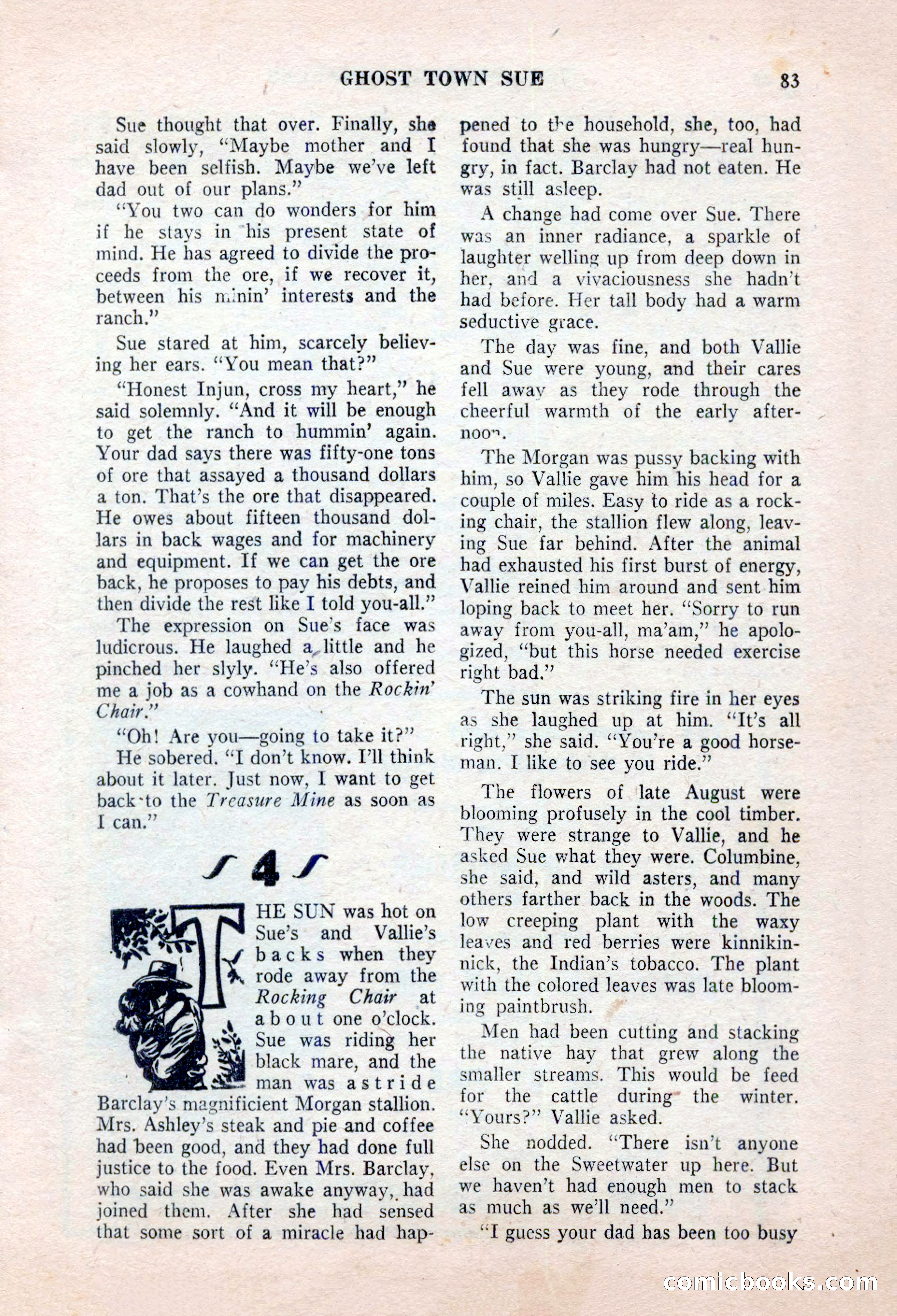 Real Western Romances, January 1955 — page 83 of 100