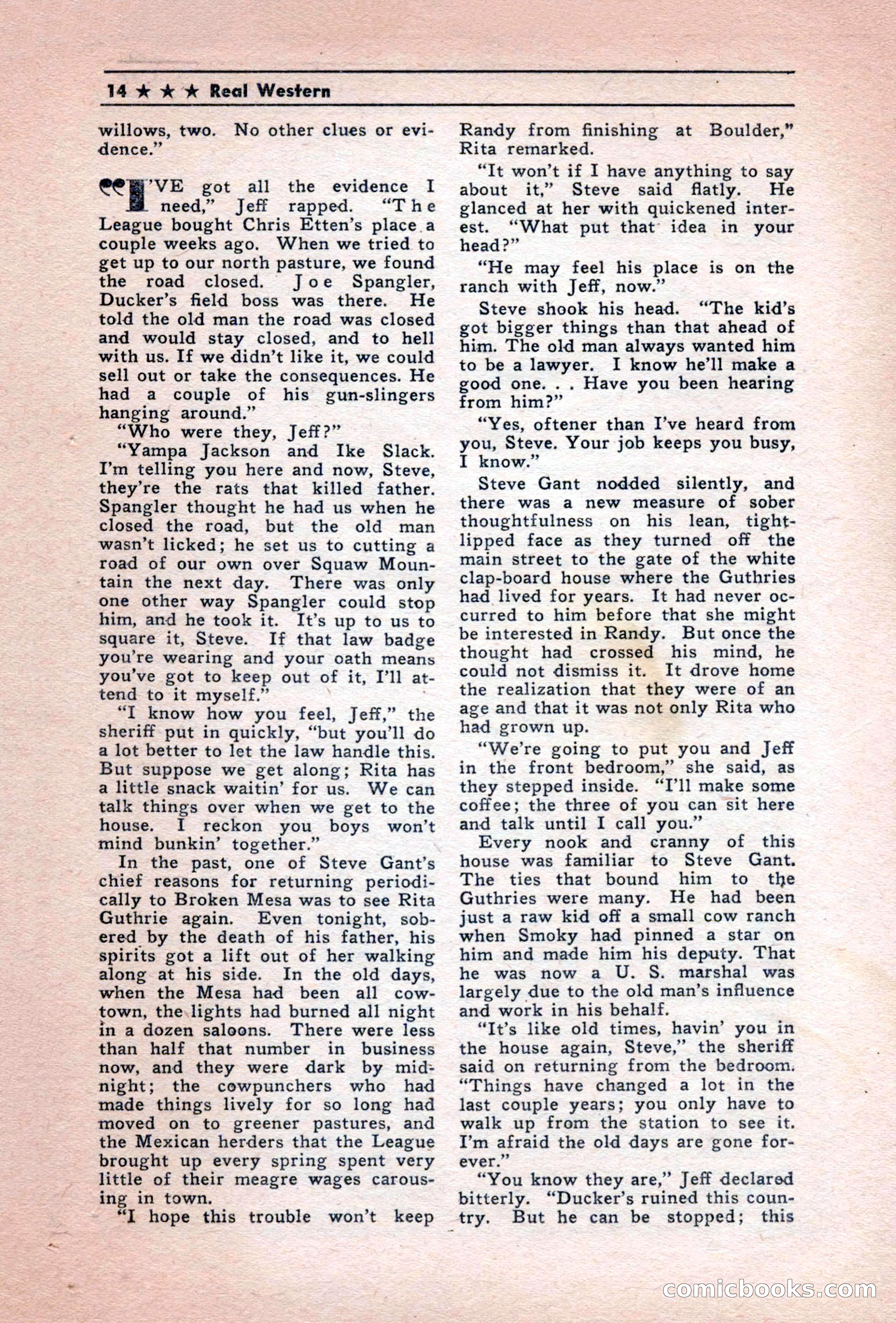 Real Western, December 1944 — page 14 of 116