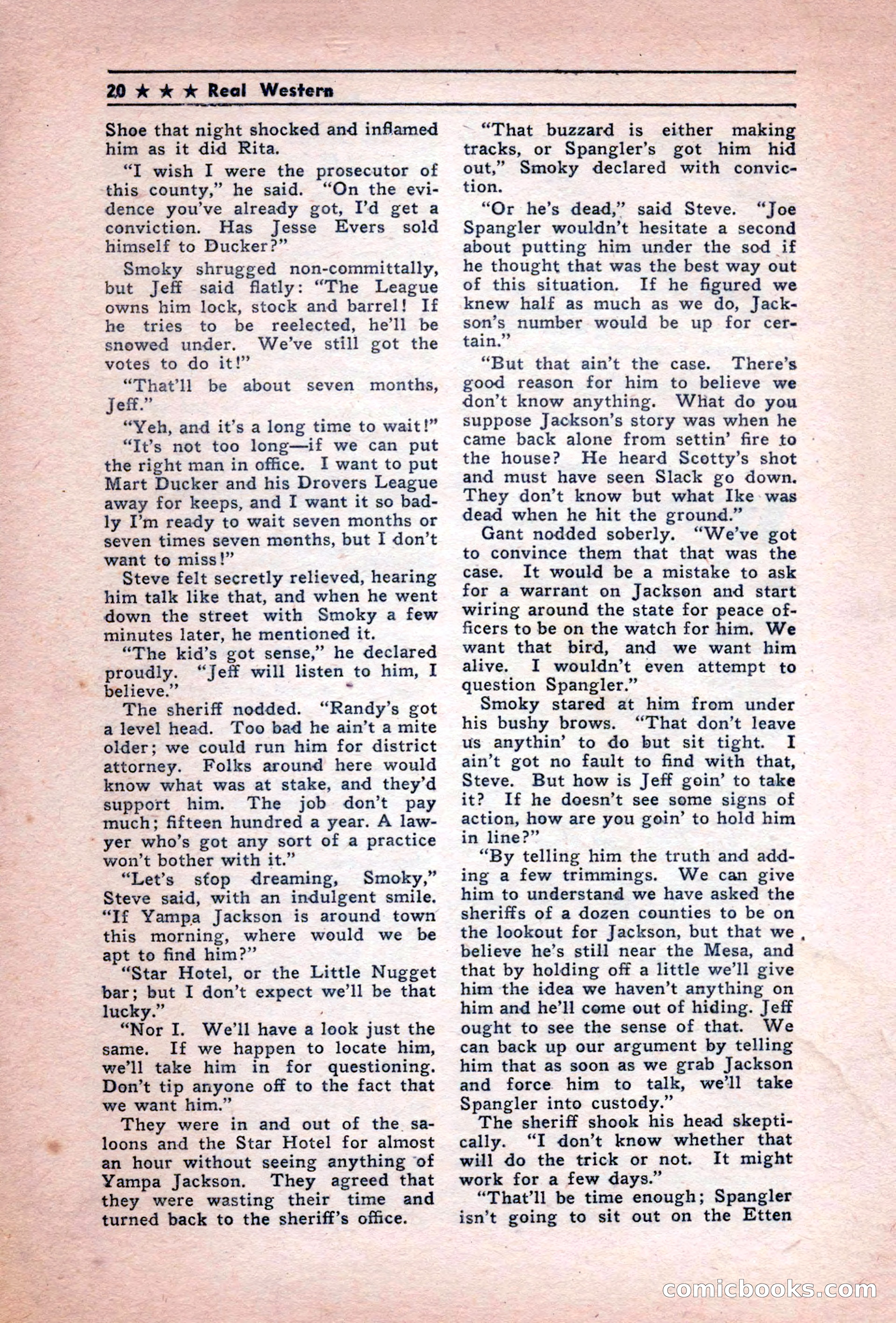Real Western, December 1944 — page 20 of 116