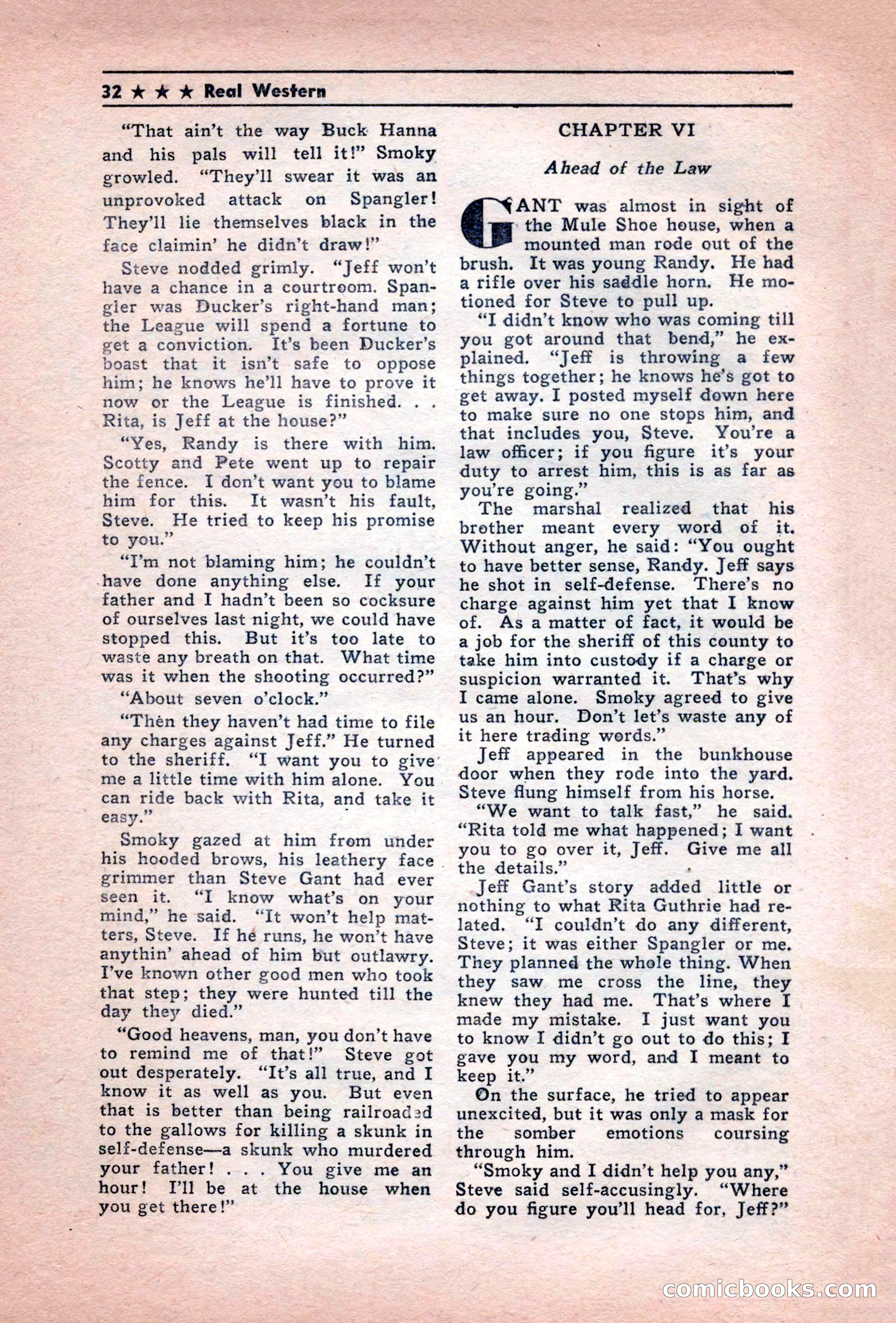 Real Western, December 1944 — page 32 of 116