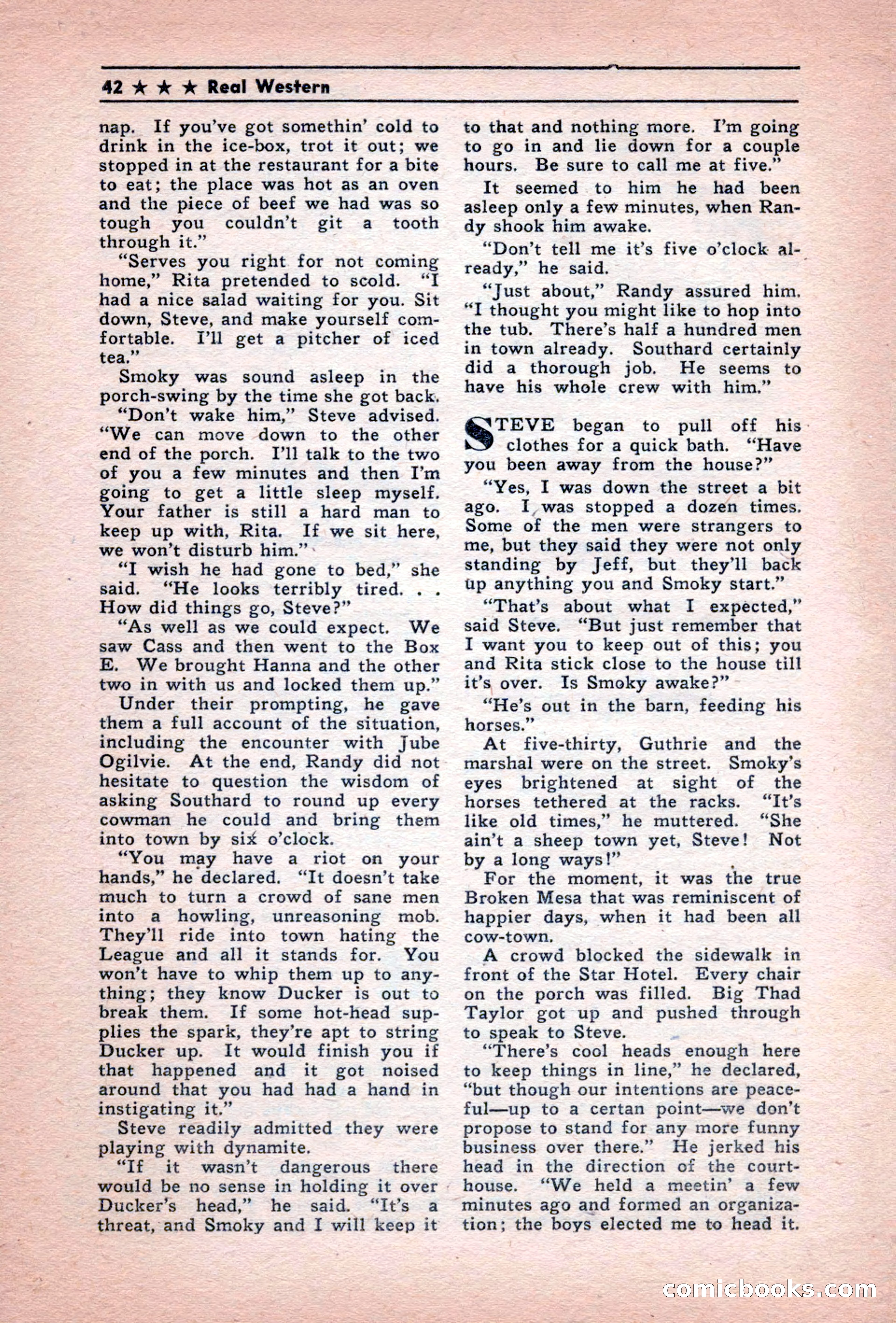 Real Western, December 1944 — page 42 of 116