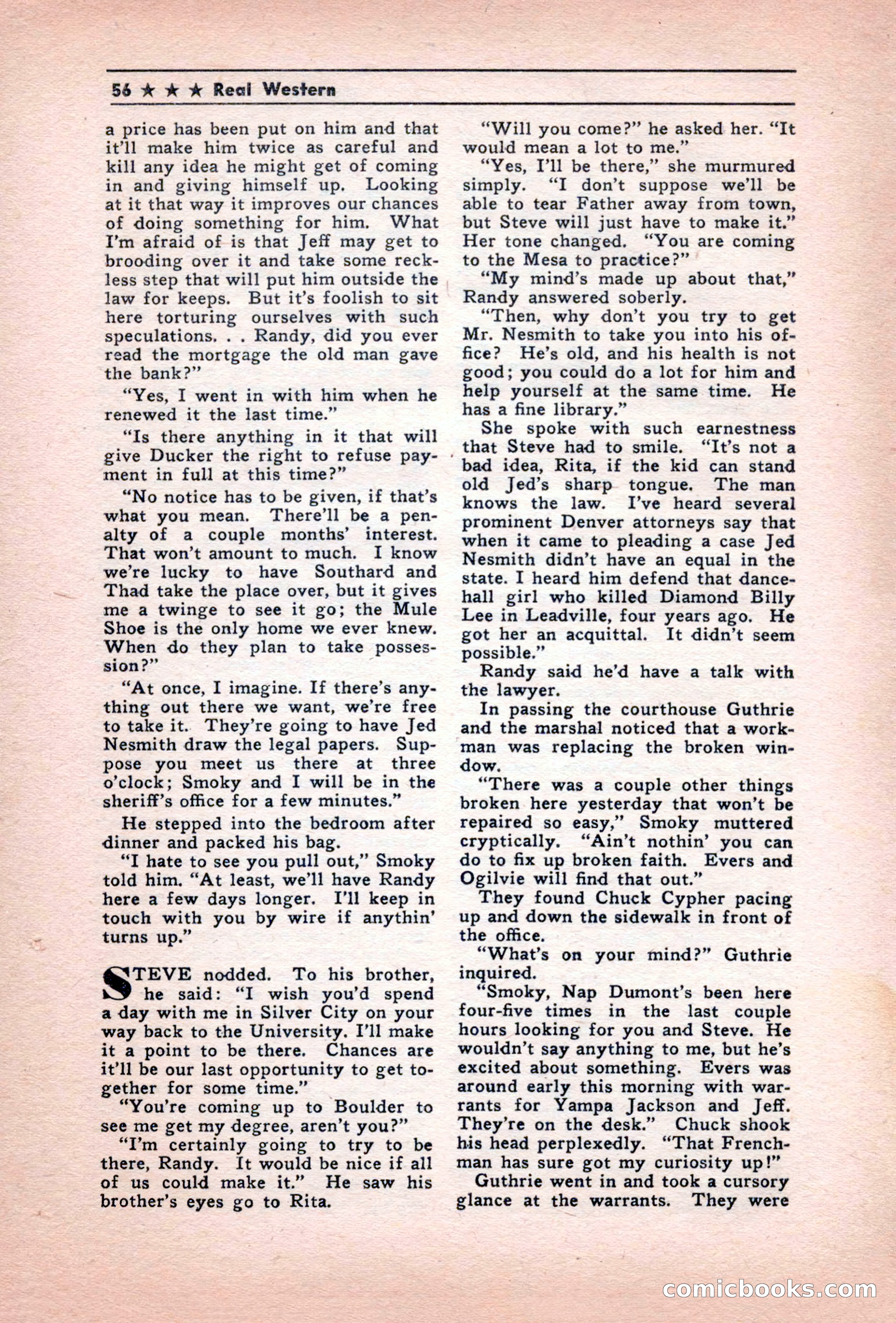 Real Western, December 1944 — page 56 of 116