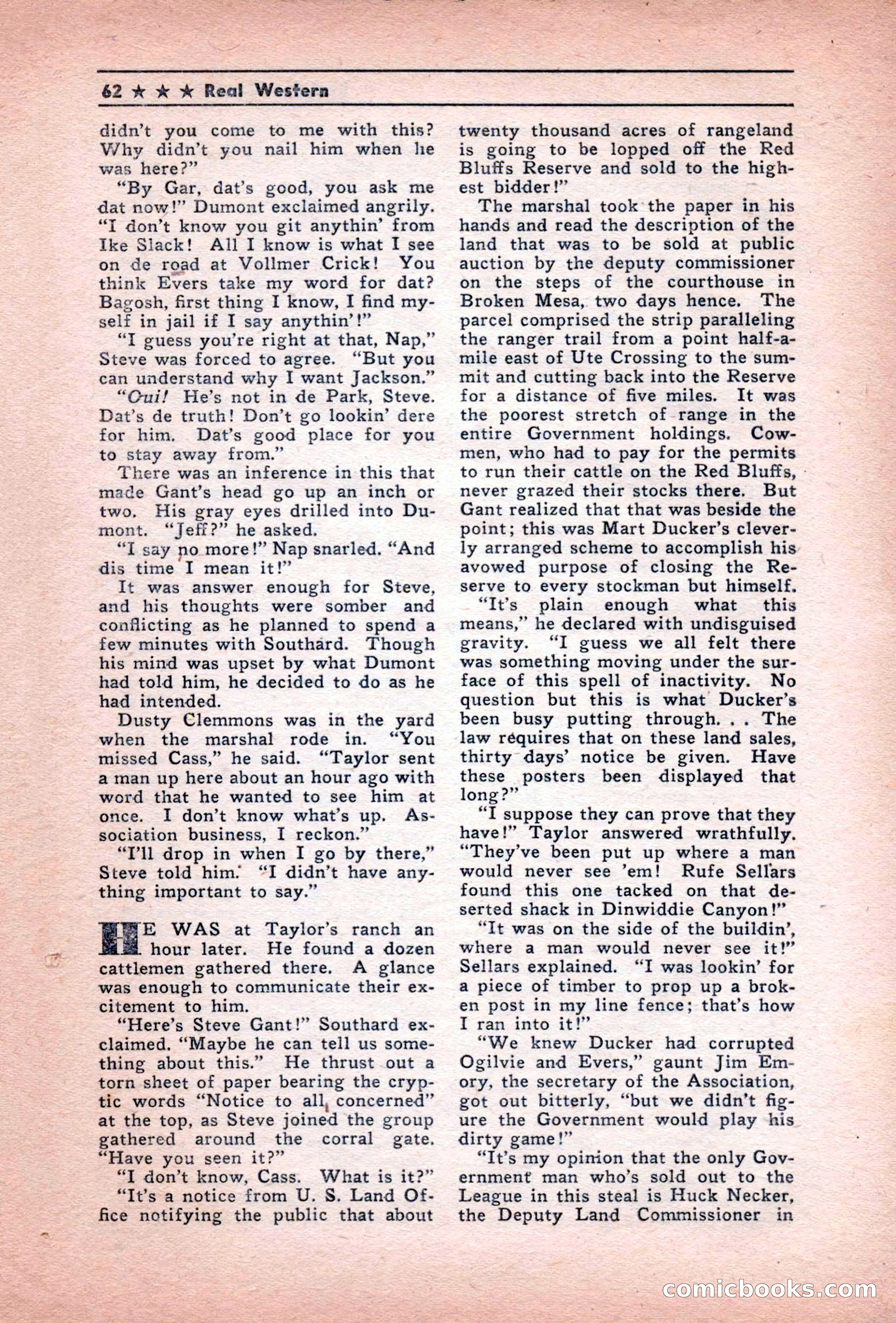 Real Western, December 1944 — page 62 of 116