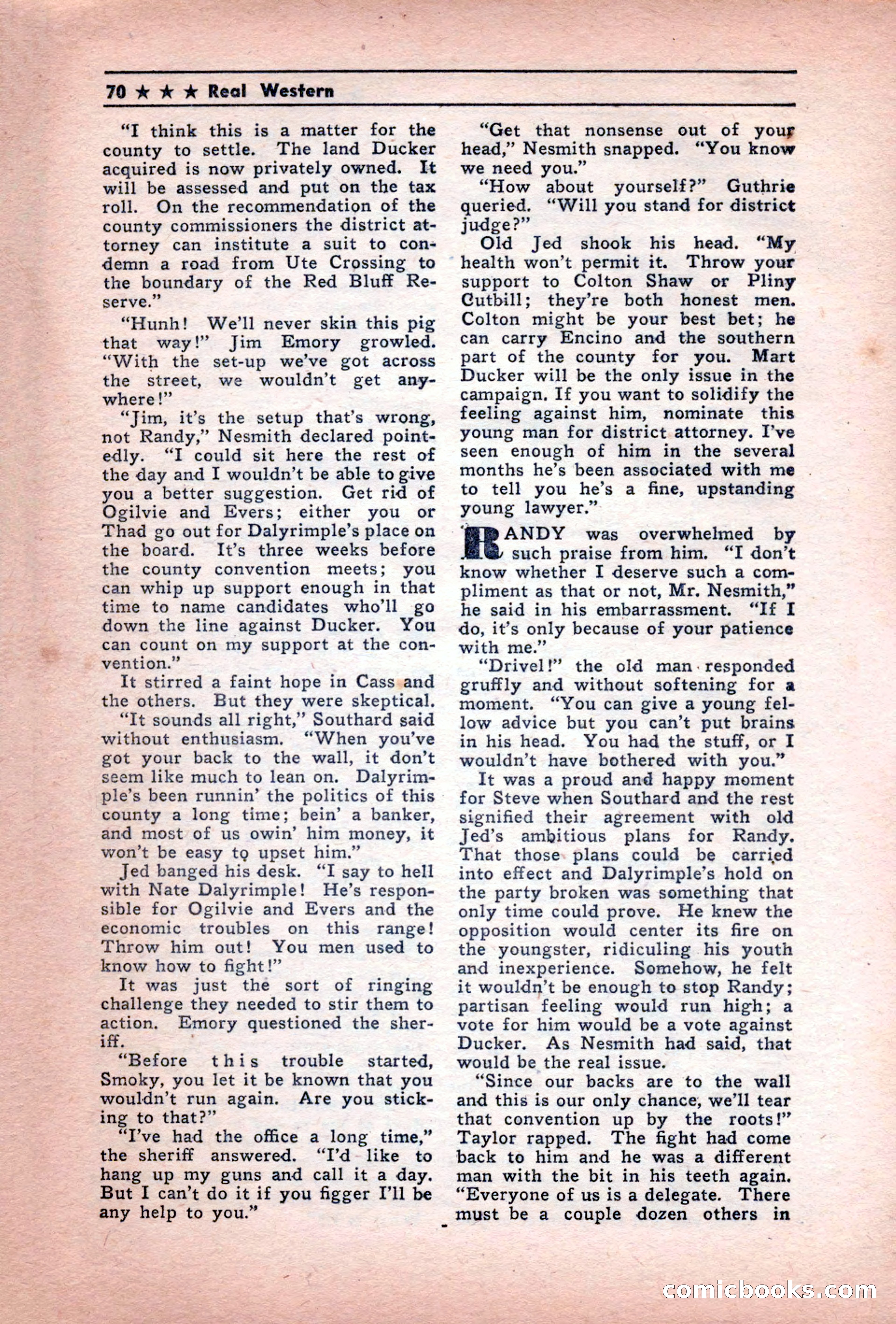 Real Western, December 1944 — page 70 of 116