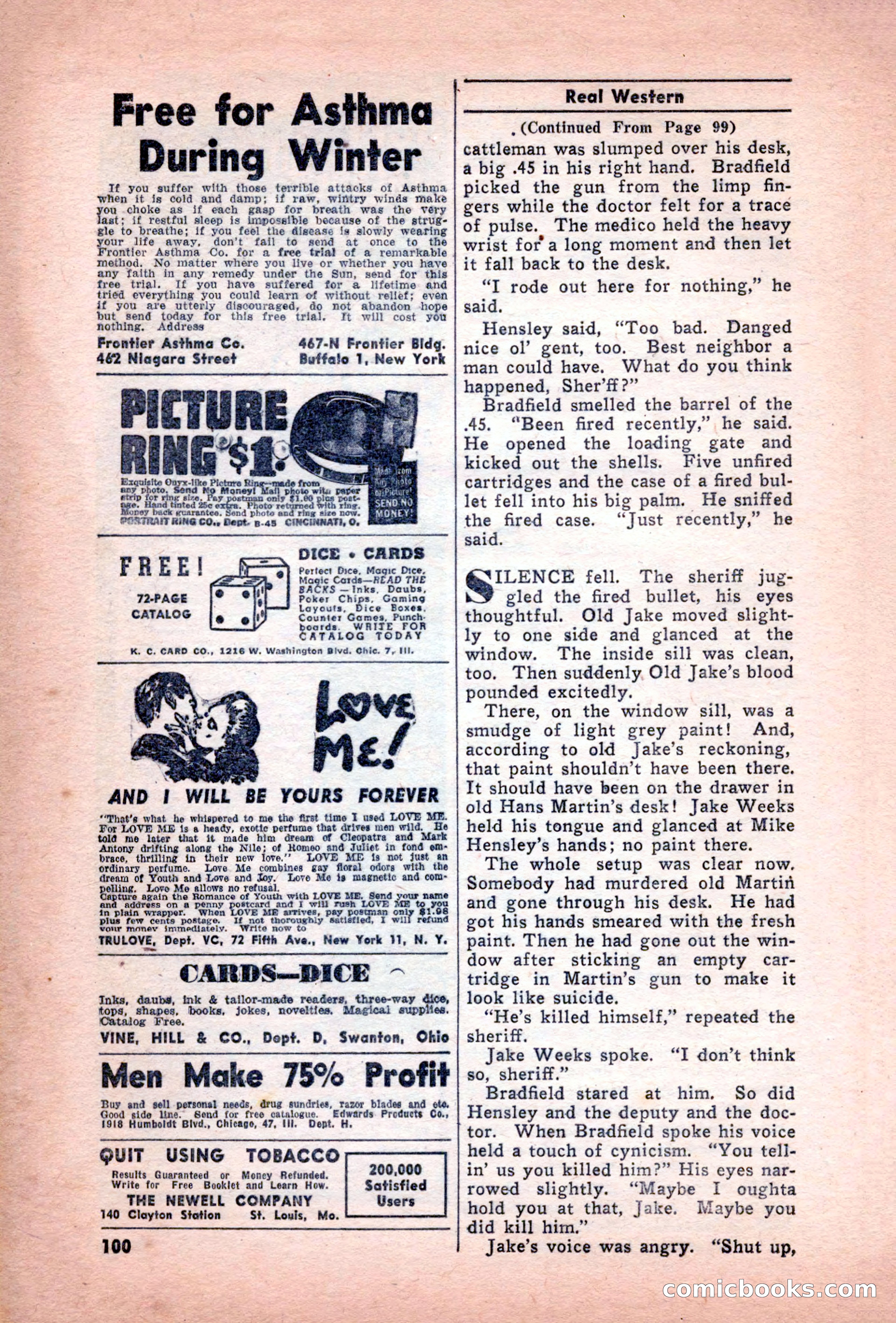 Real Western, December 1944 — page 100 of 116