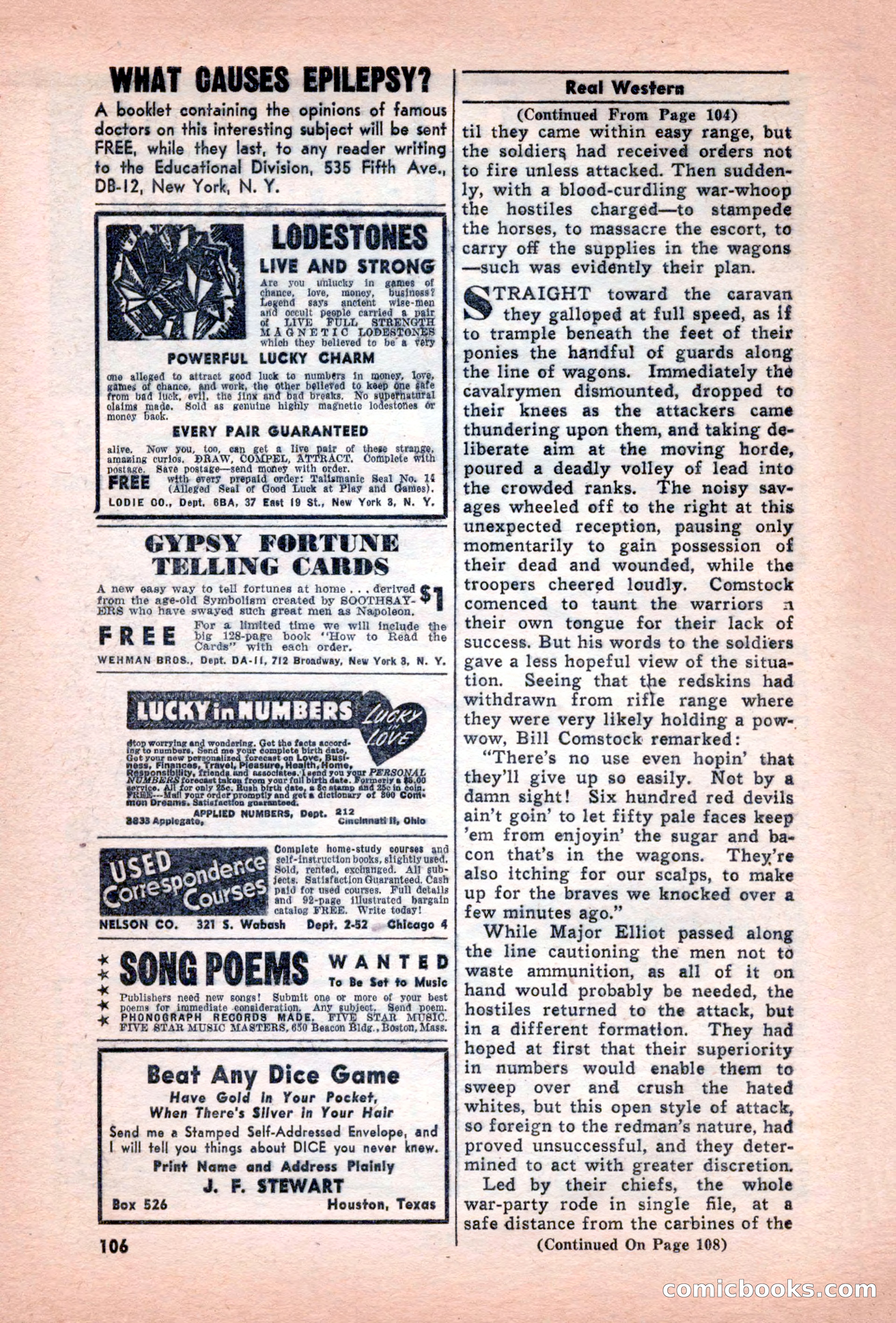 Real Western, December 1944 — page 106 of 116