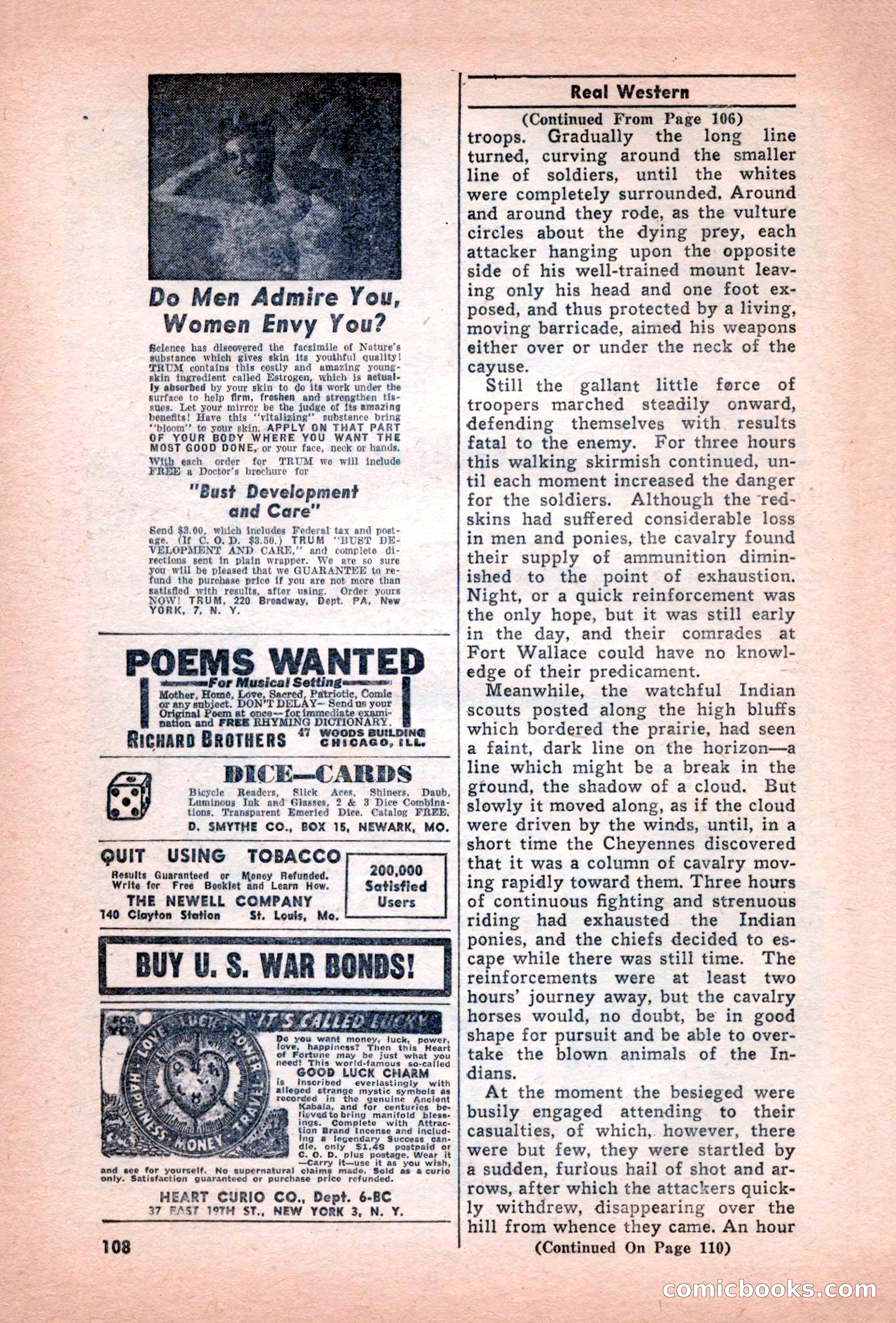 Real Western, December 1944 — page 108 of 116