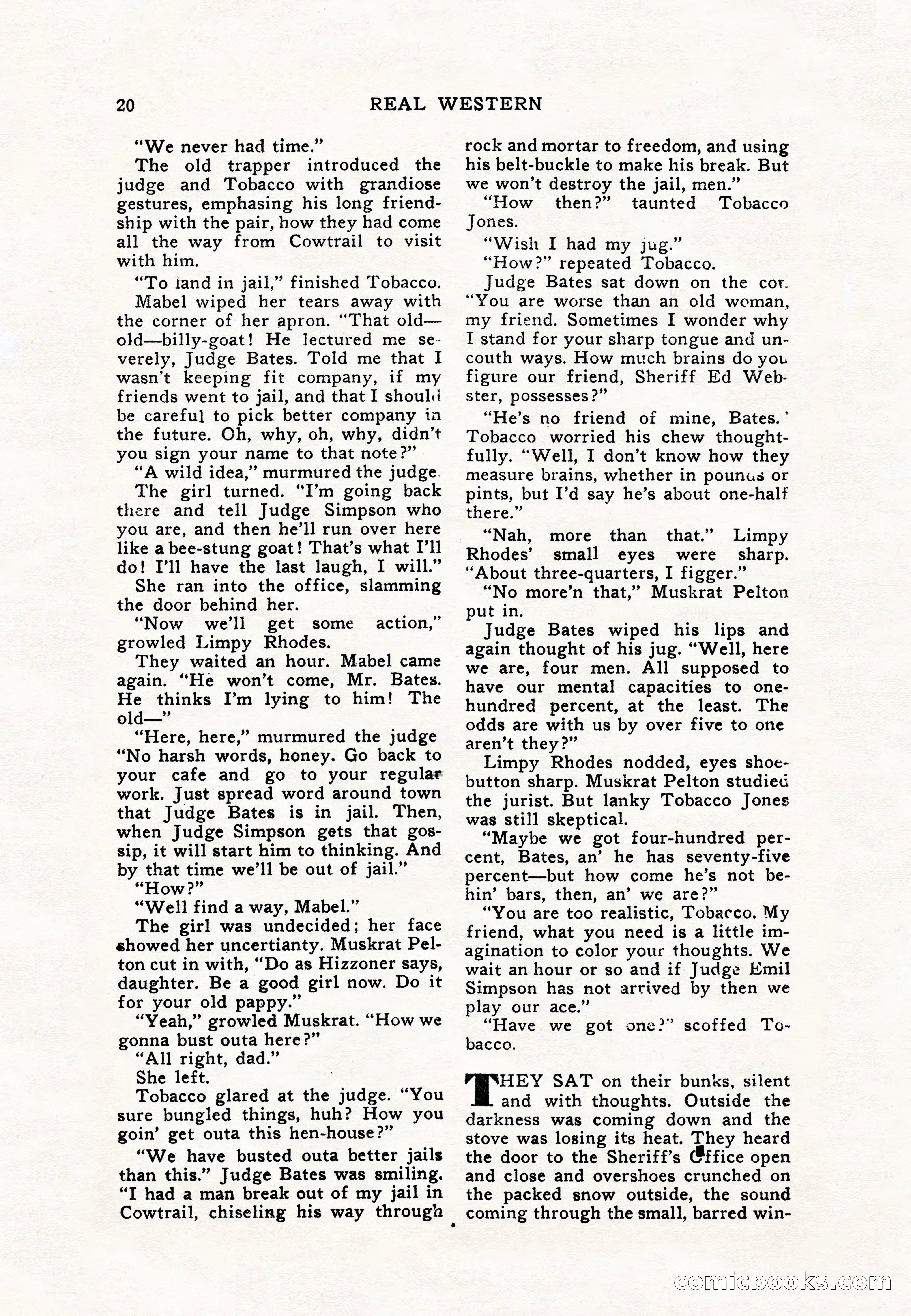 Real Western, January 1948 — page 20 of 116