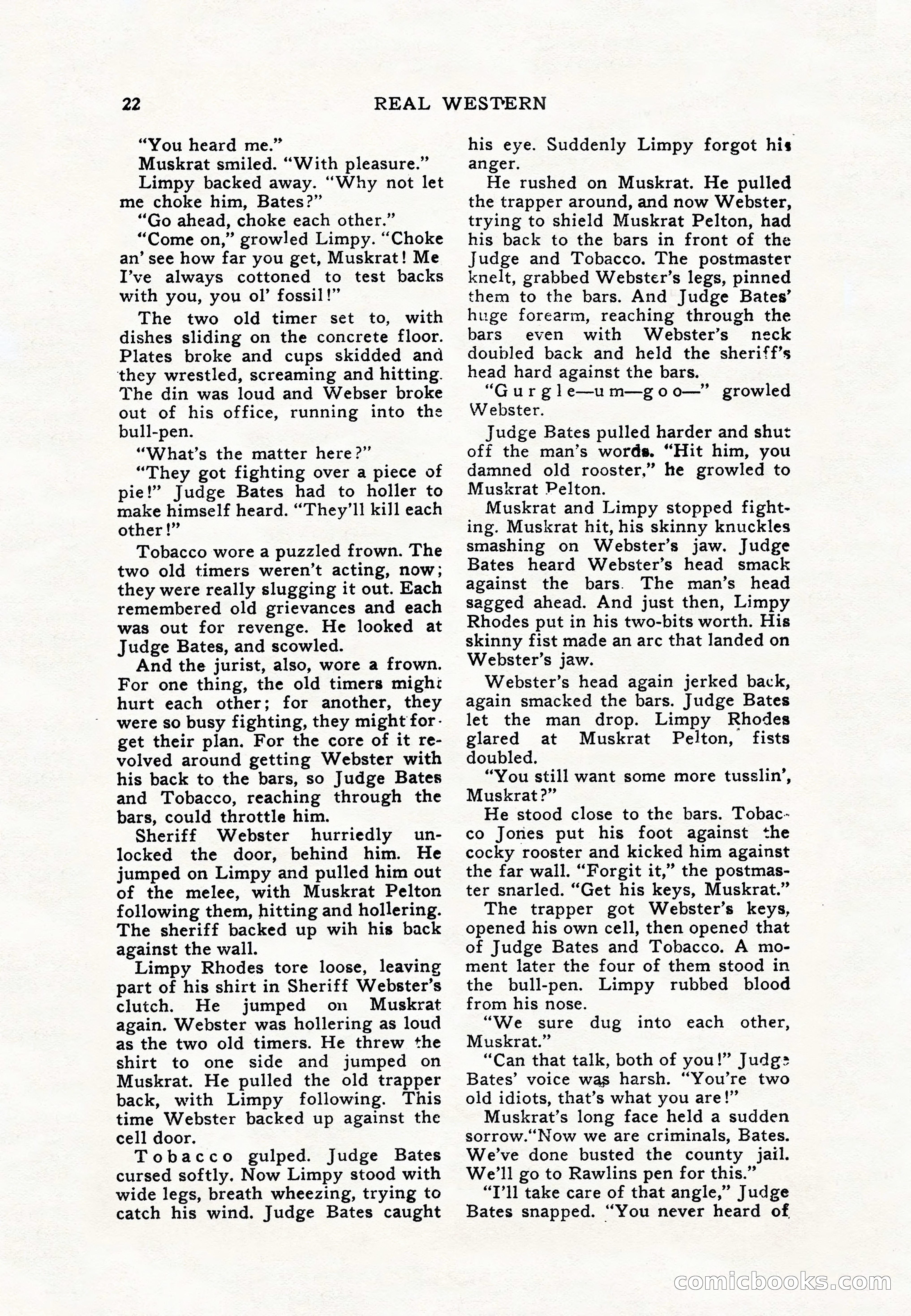 Real Western, January 1948 — page 22 of 116