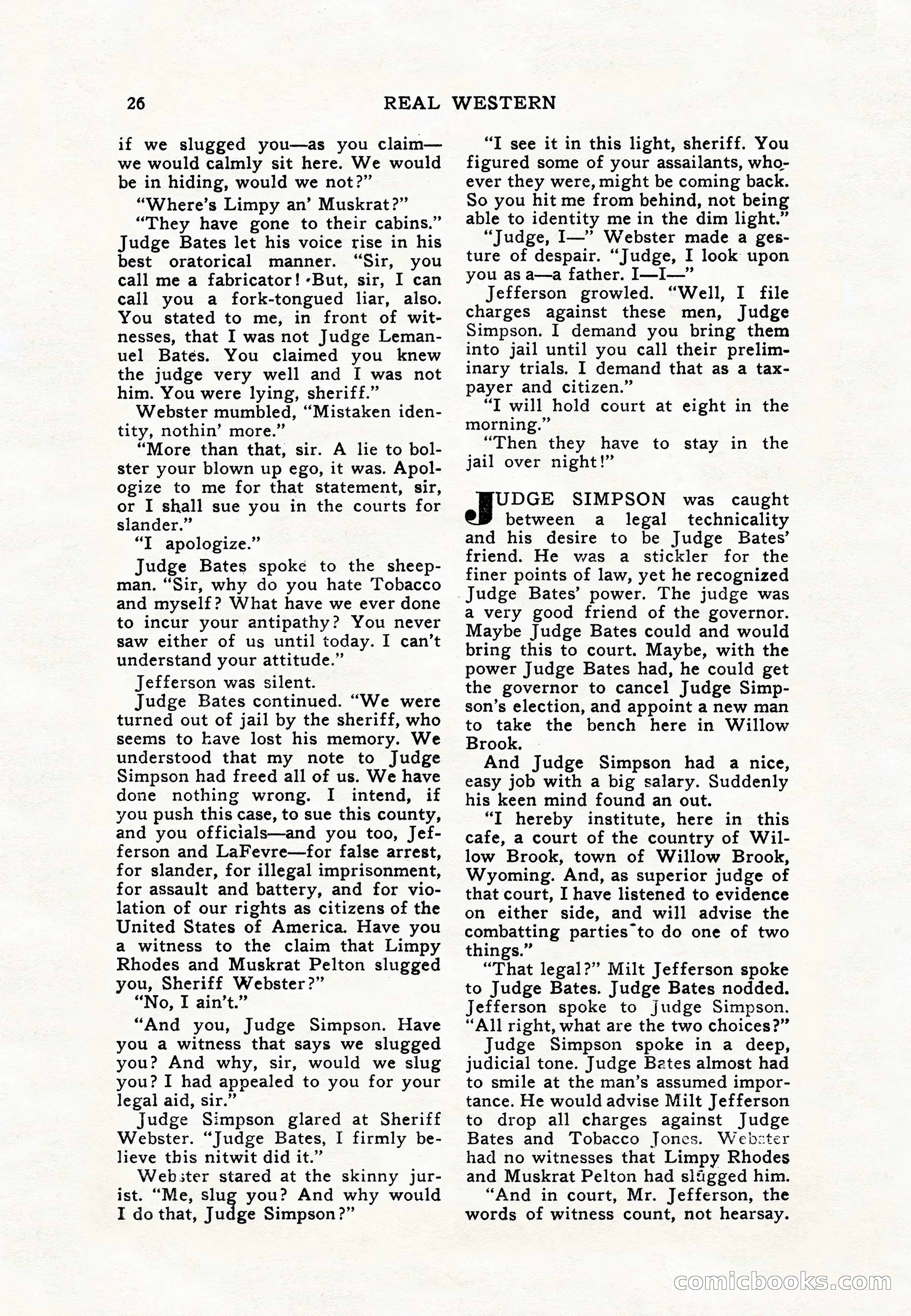 Real Western, January 1948 — page 26 of 116