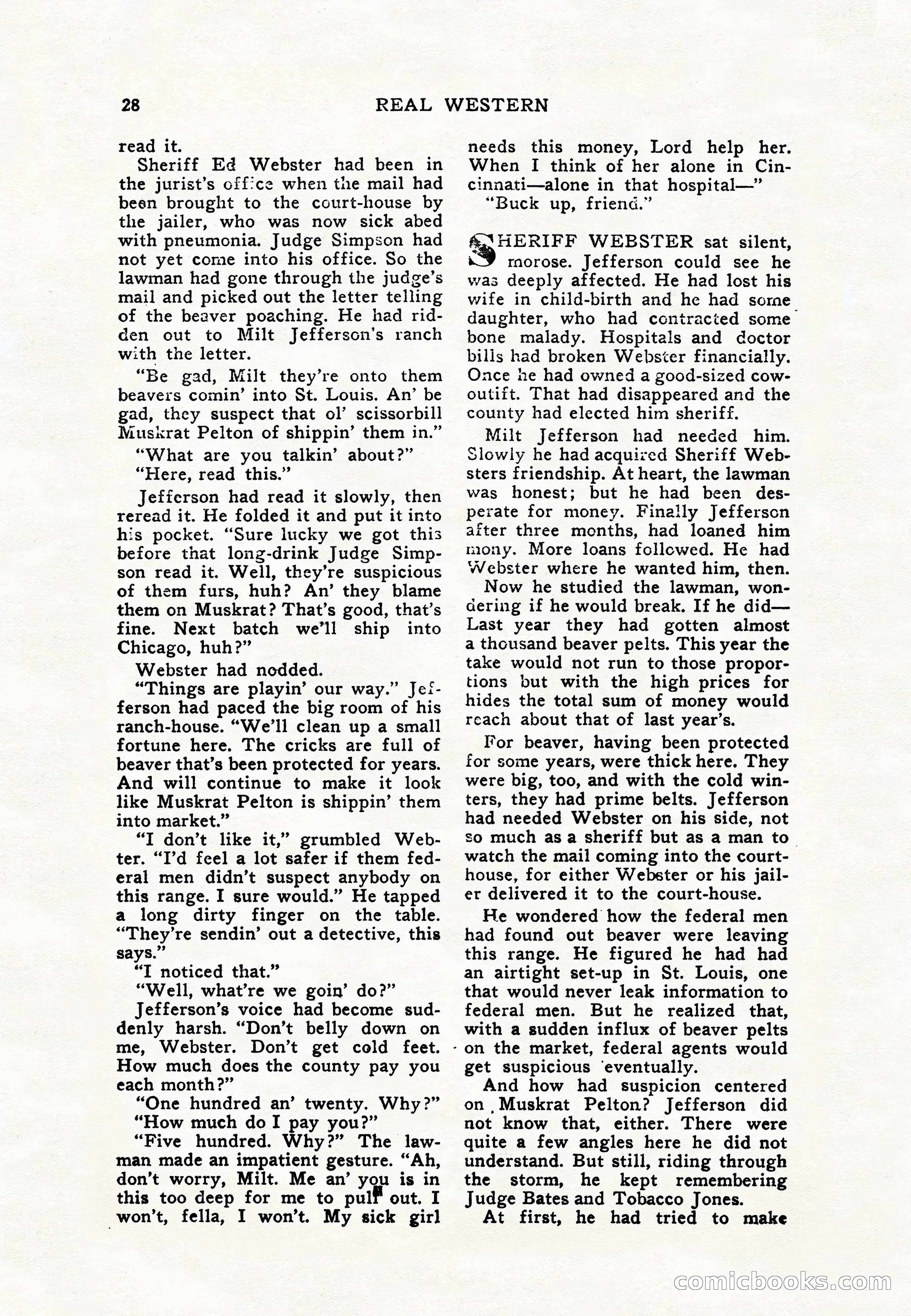 Real Western, January 1948 — page 28 of 116