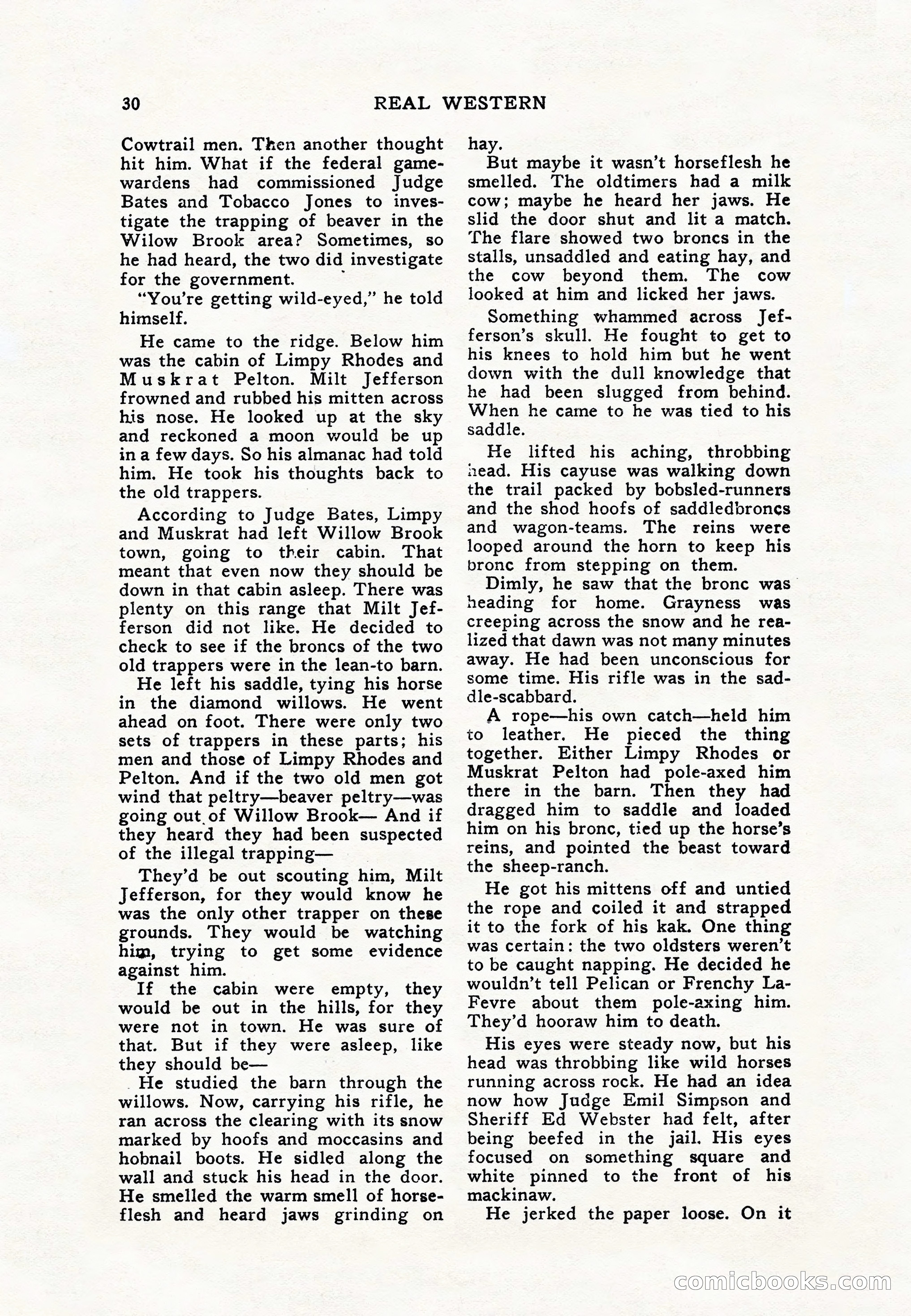 Real Western, January 1948 — page 30 of 116