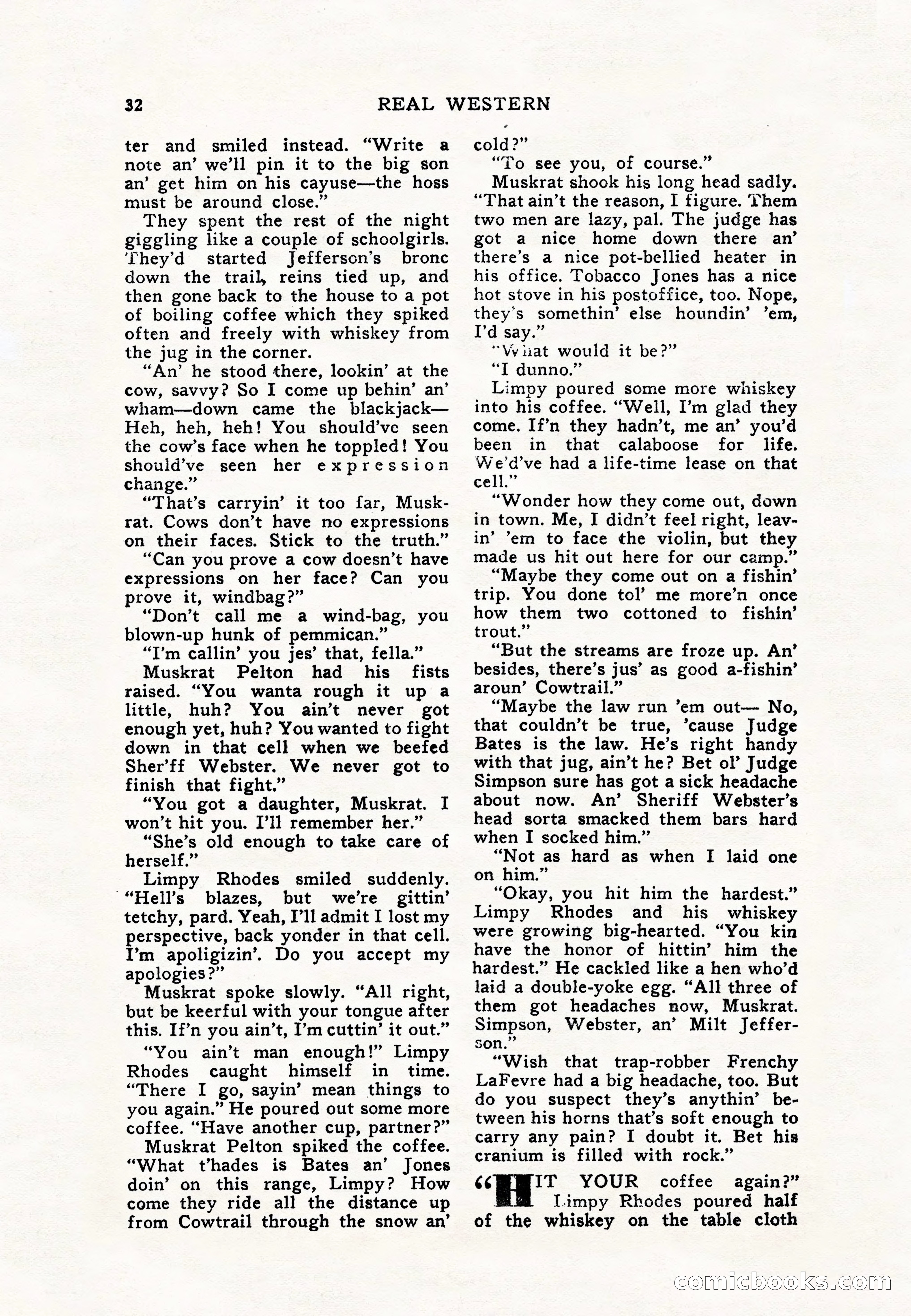 Real Western, January 1948 — page 32 of 116