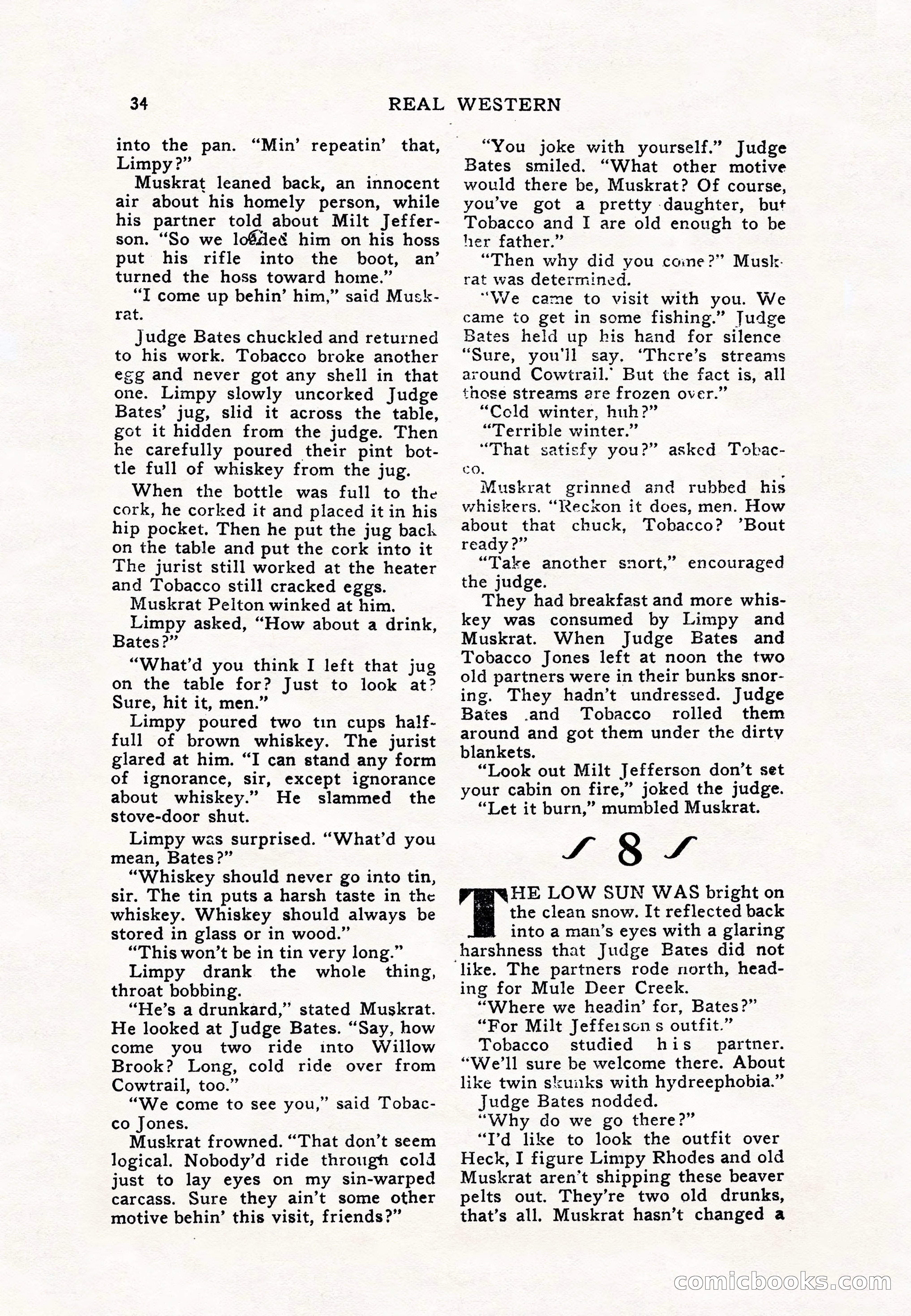 Real Western, January 1948 — page 34 of 116