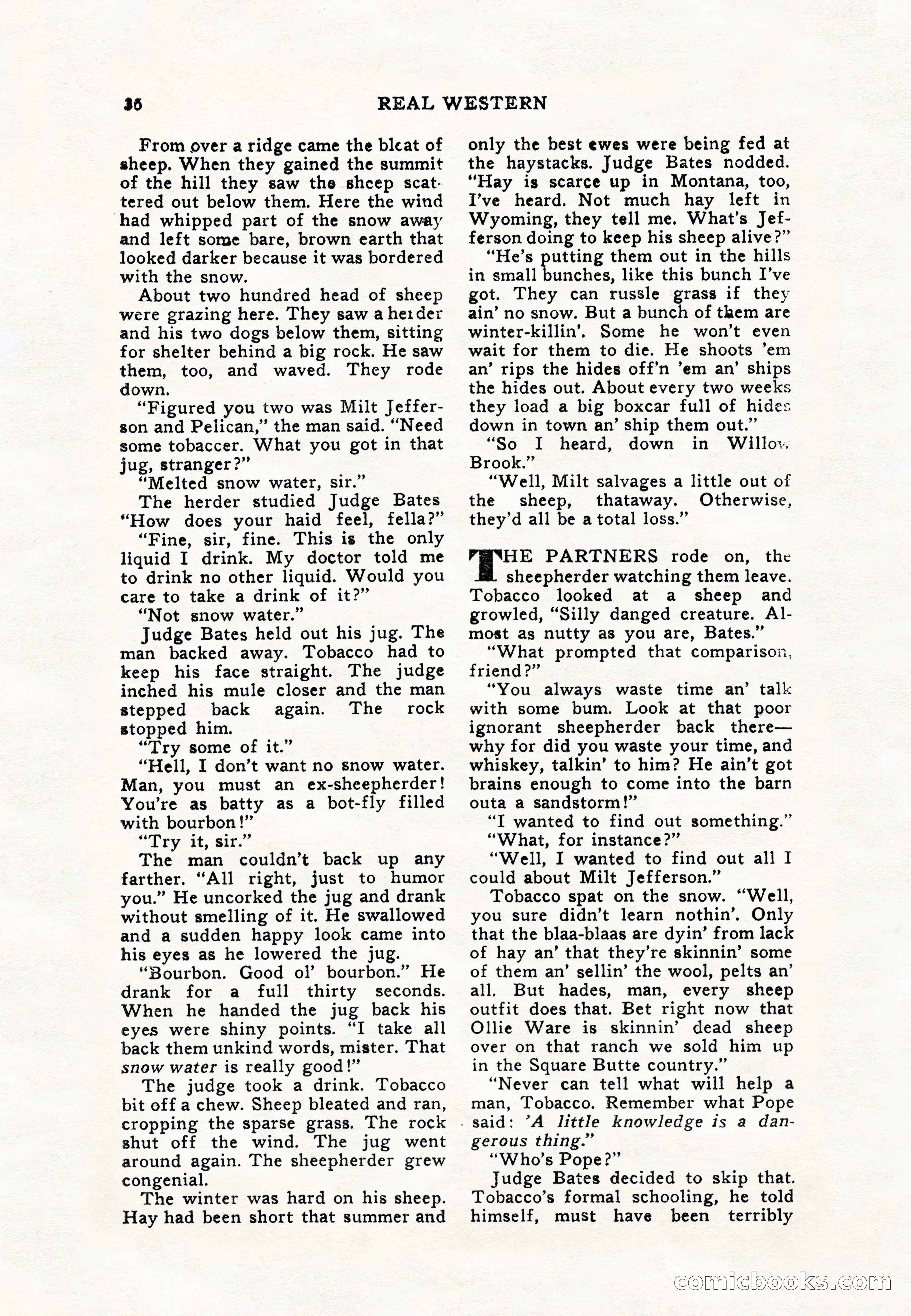 Real Western, January 1948 — page 36 of 116