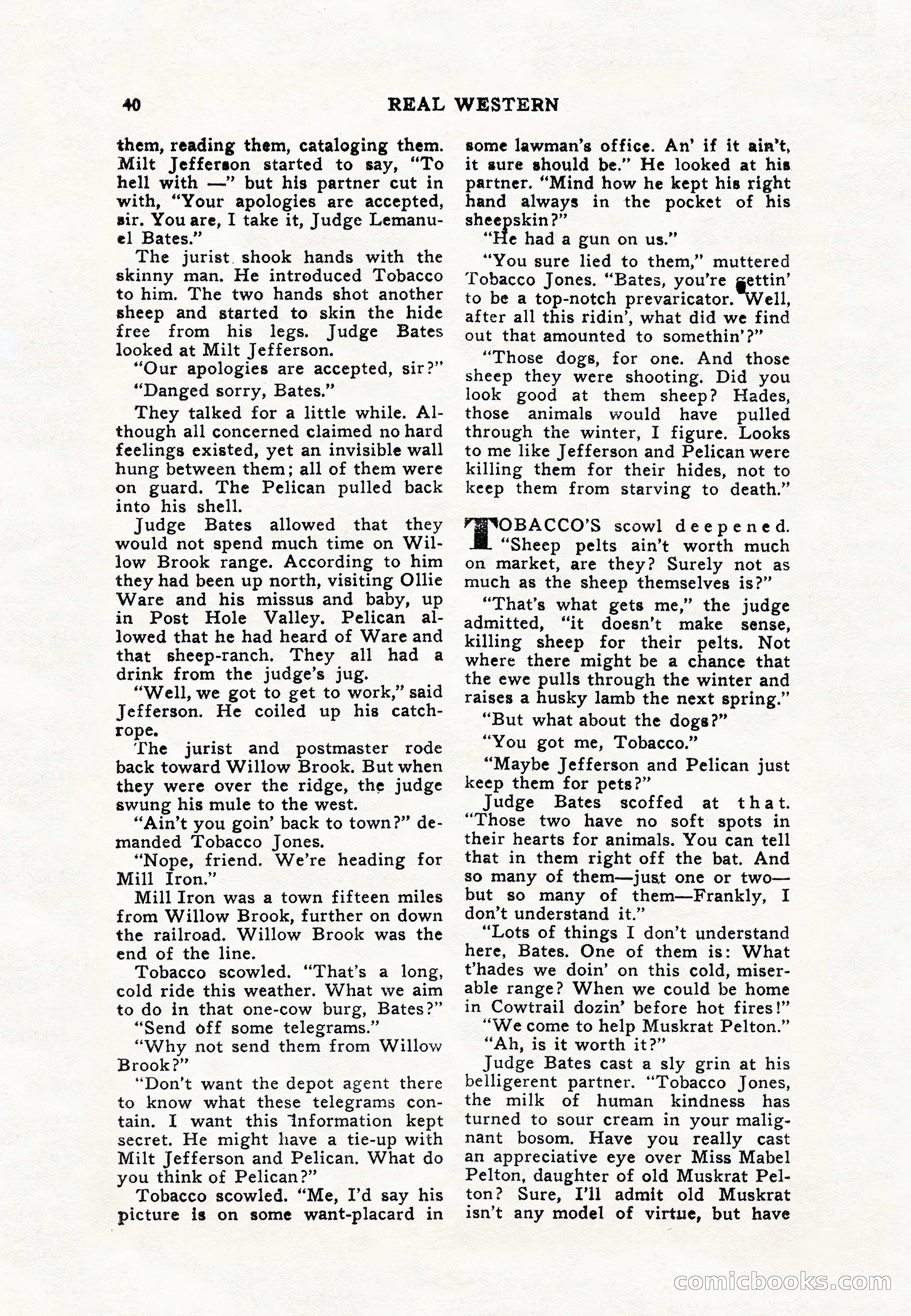 Real Western, January 1948 — page 40 of 116