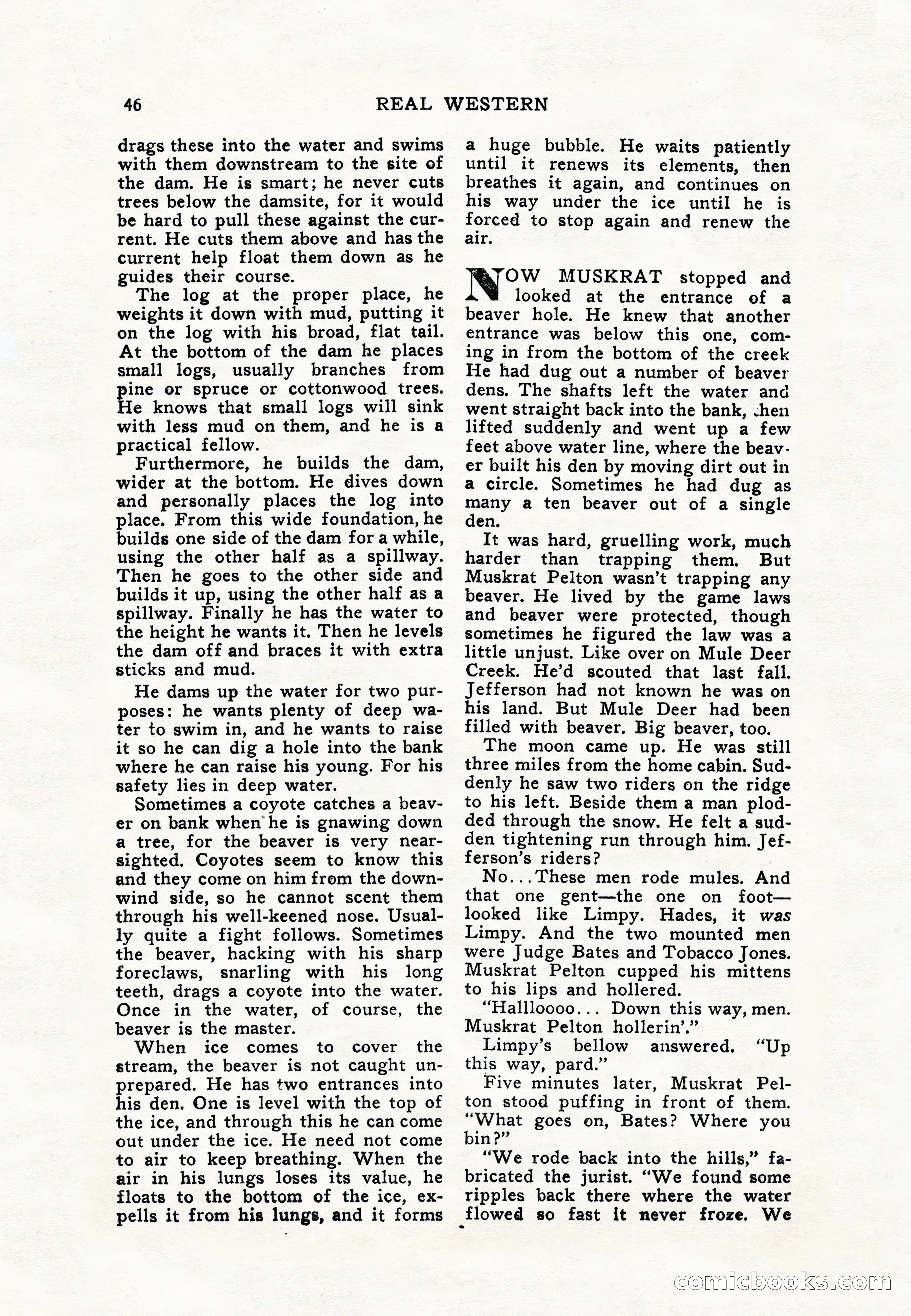 Real Western, January 1948 — page 46 of 116