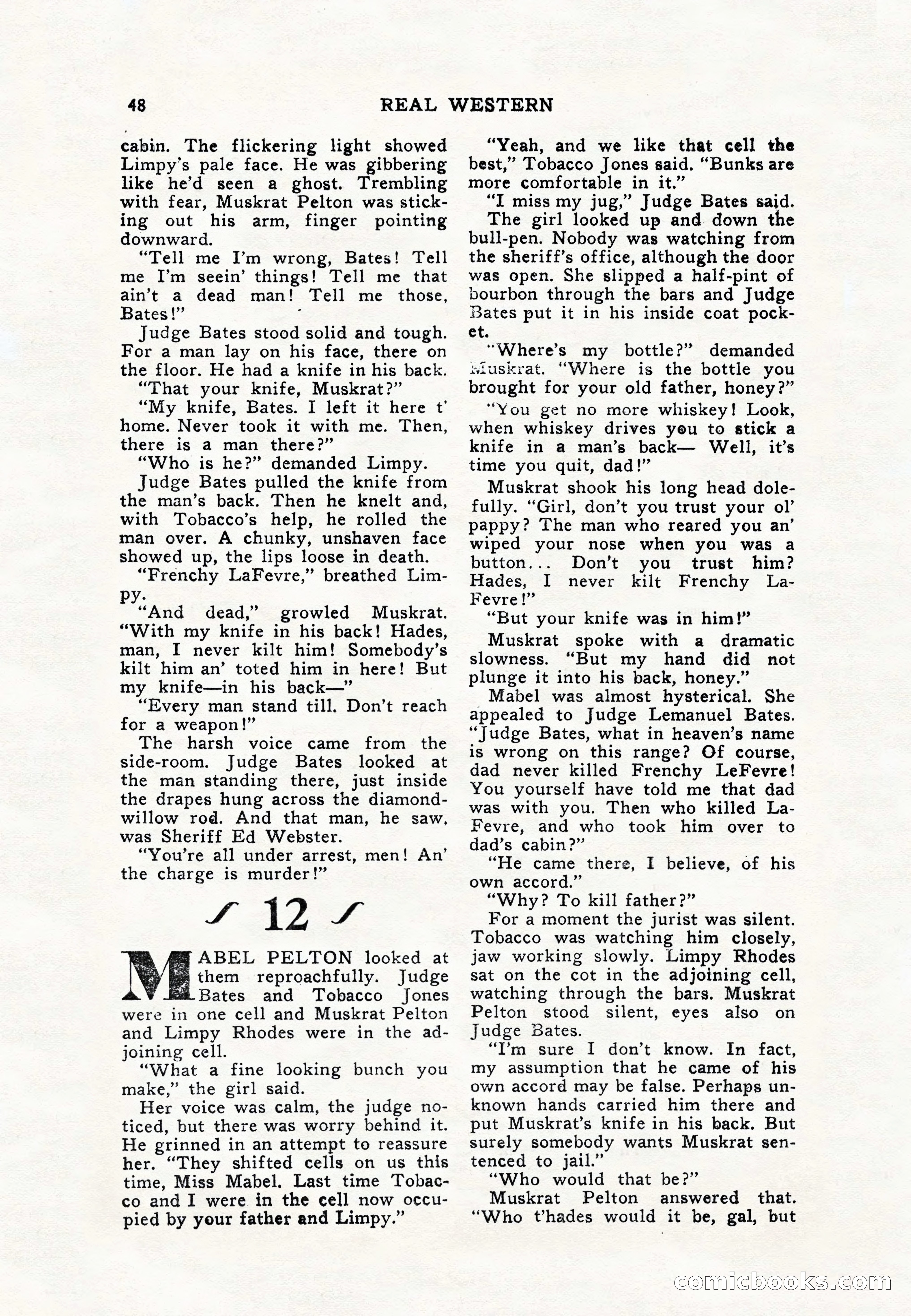 Real Western, January 1948 — page 48 of 116