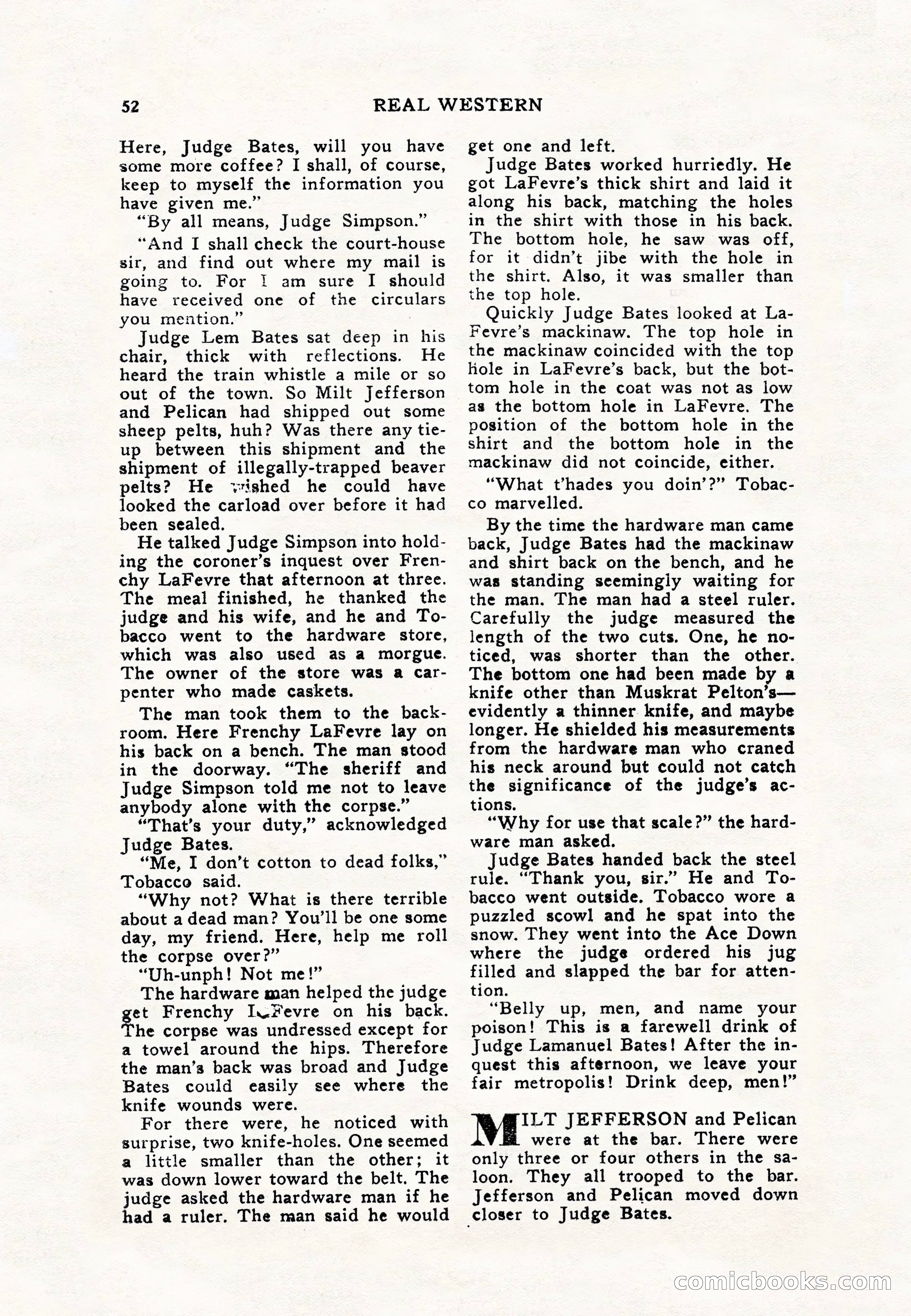 Real Western, January 1948 — page 52 of 116