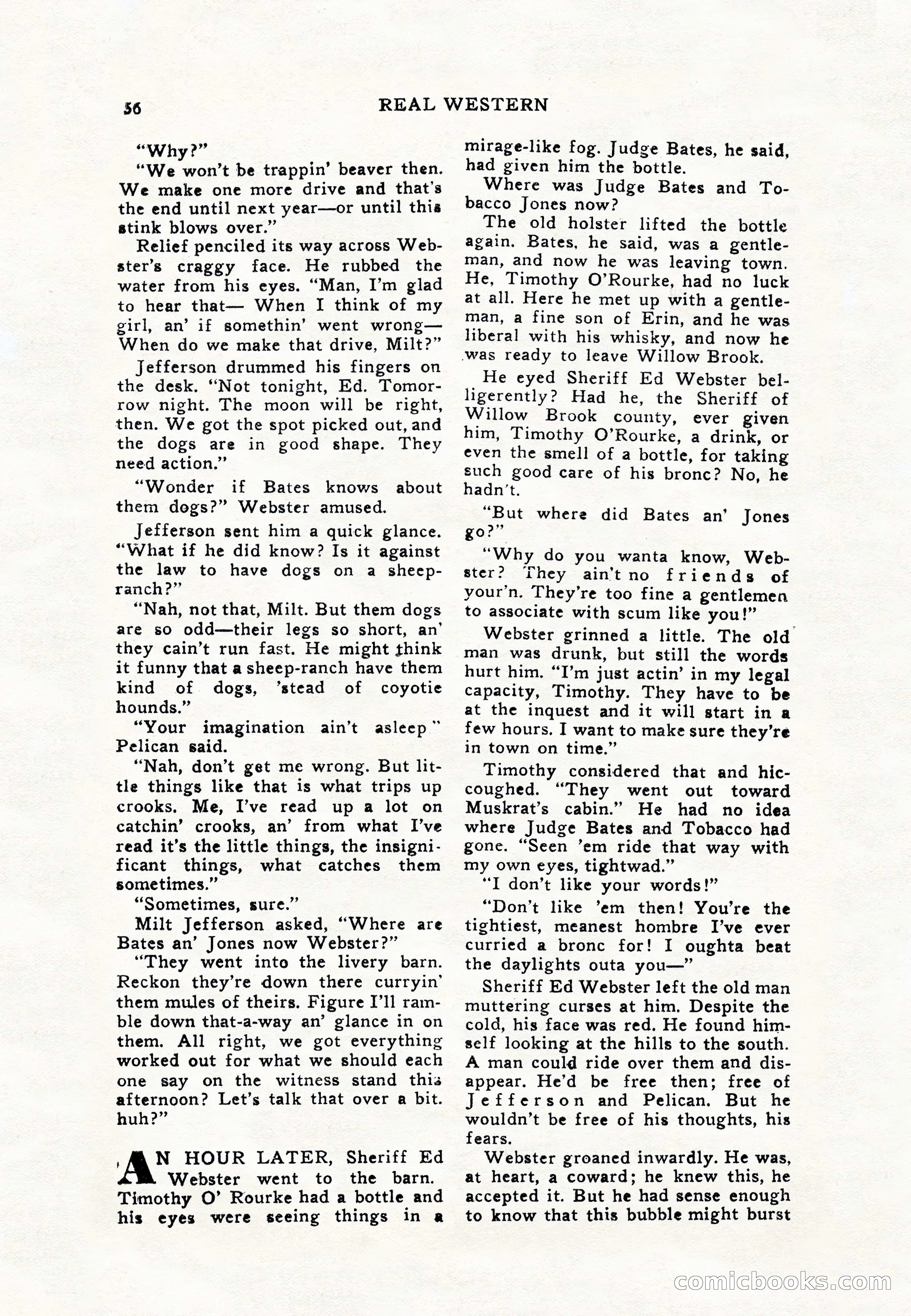 Real Western, January 1948 — page 56 of 116