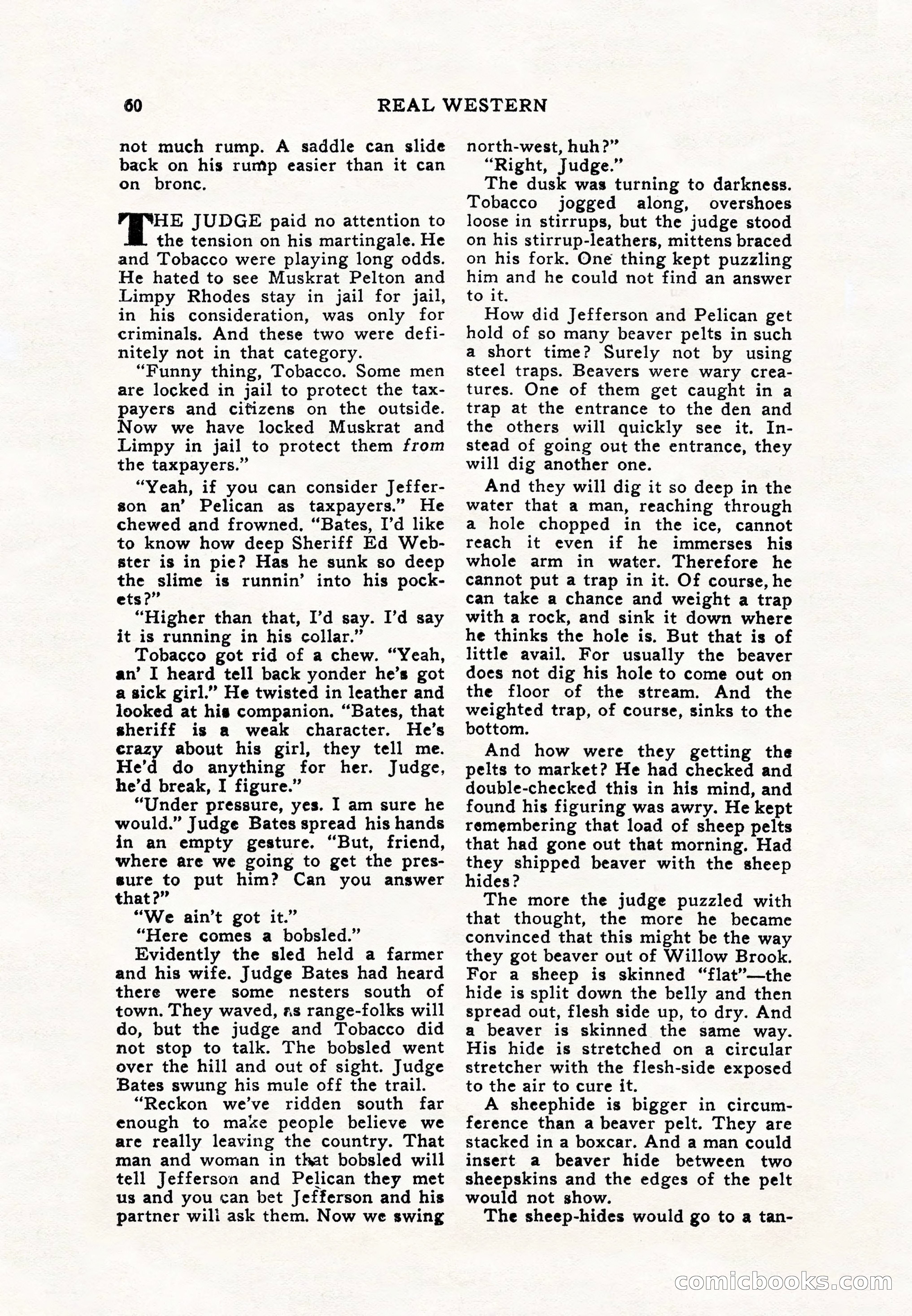 Real Western, January 1948 — page 60 of 116