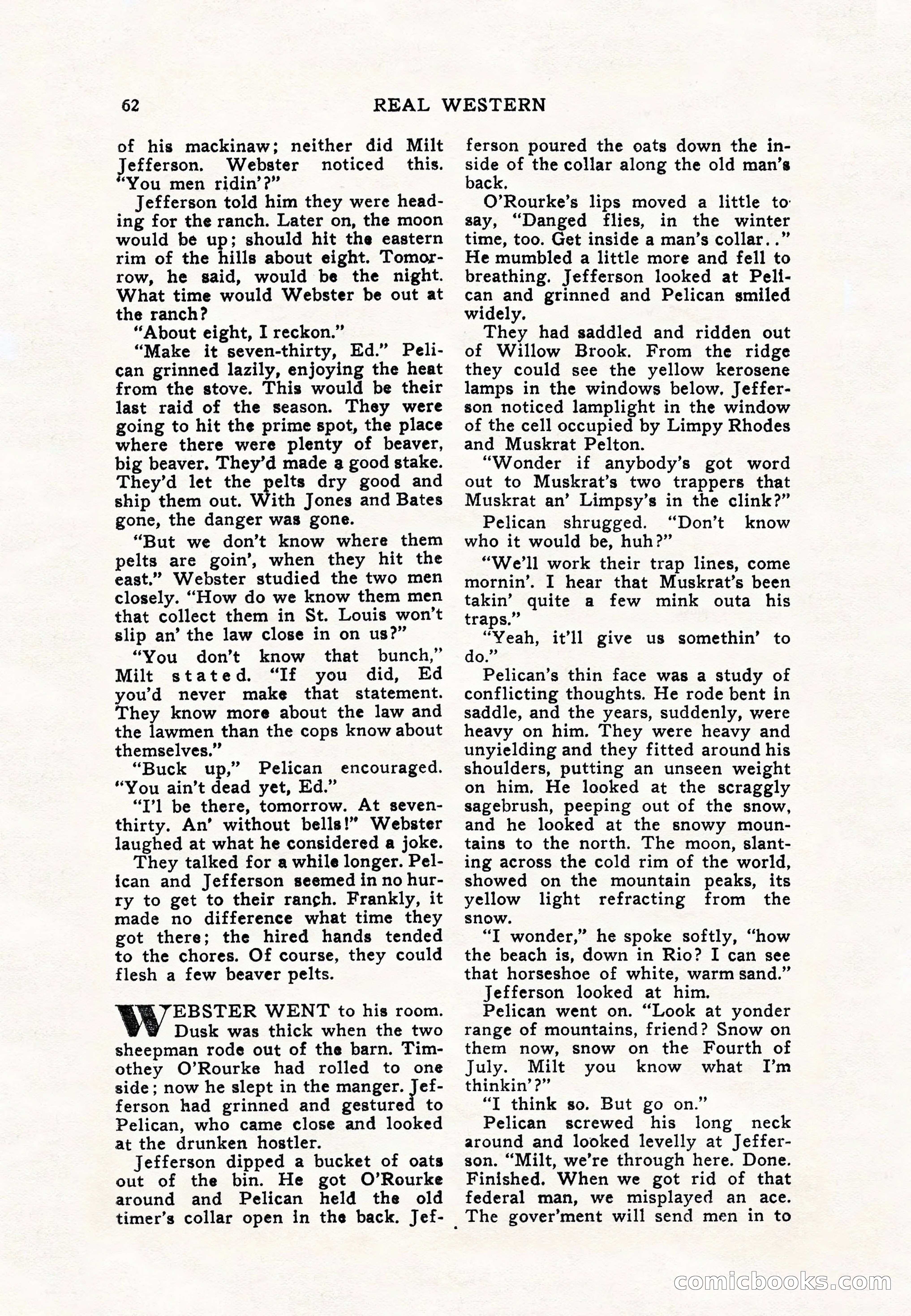 Real Western, January 1948 — page 62 of 116