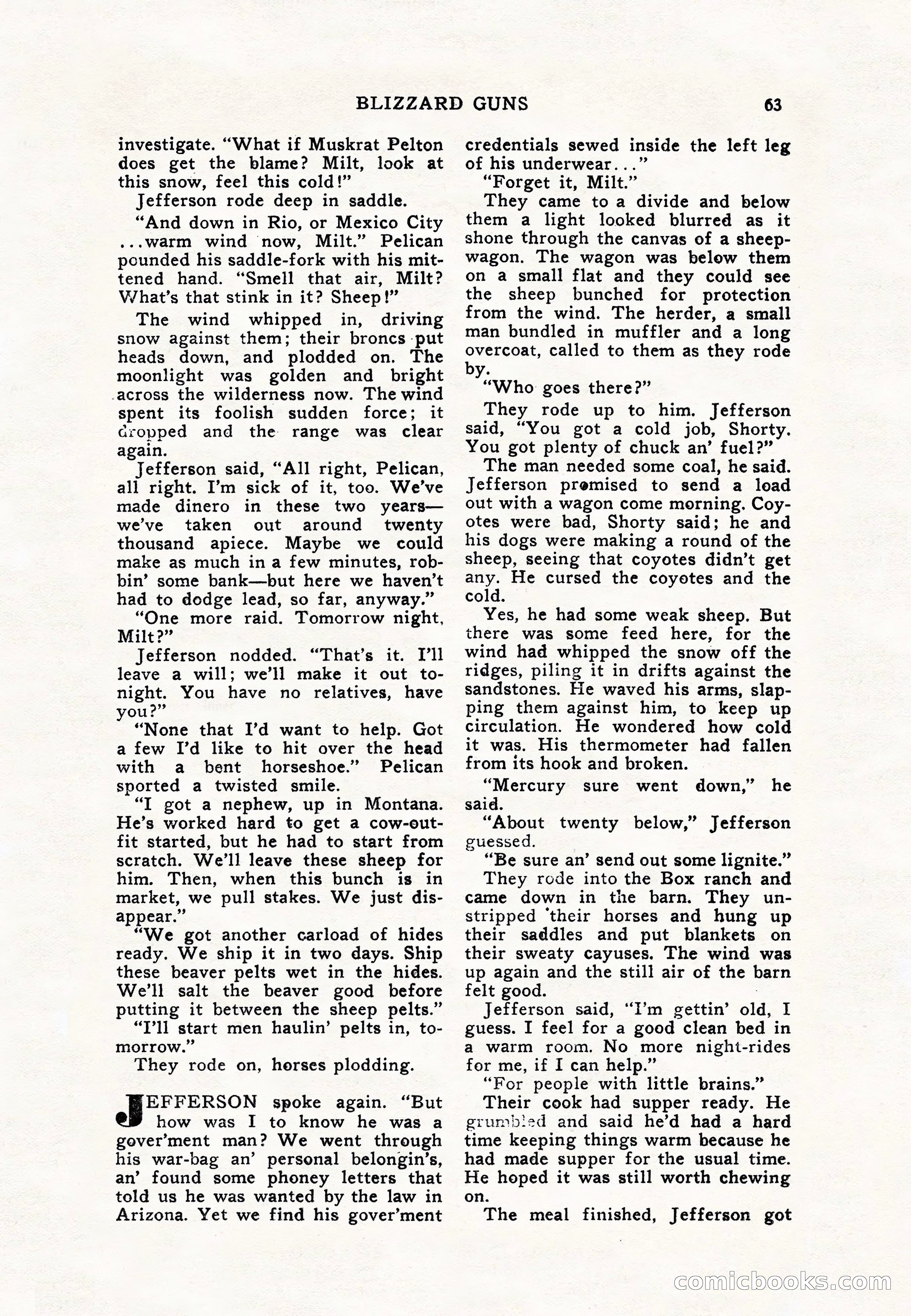 Real Western, January 1948 — page 63 of 116