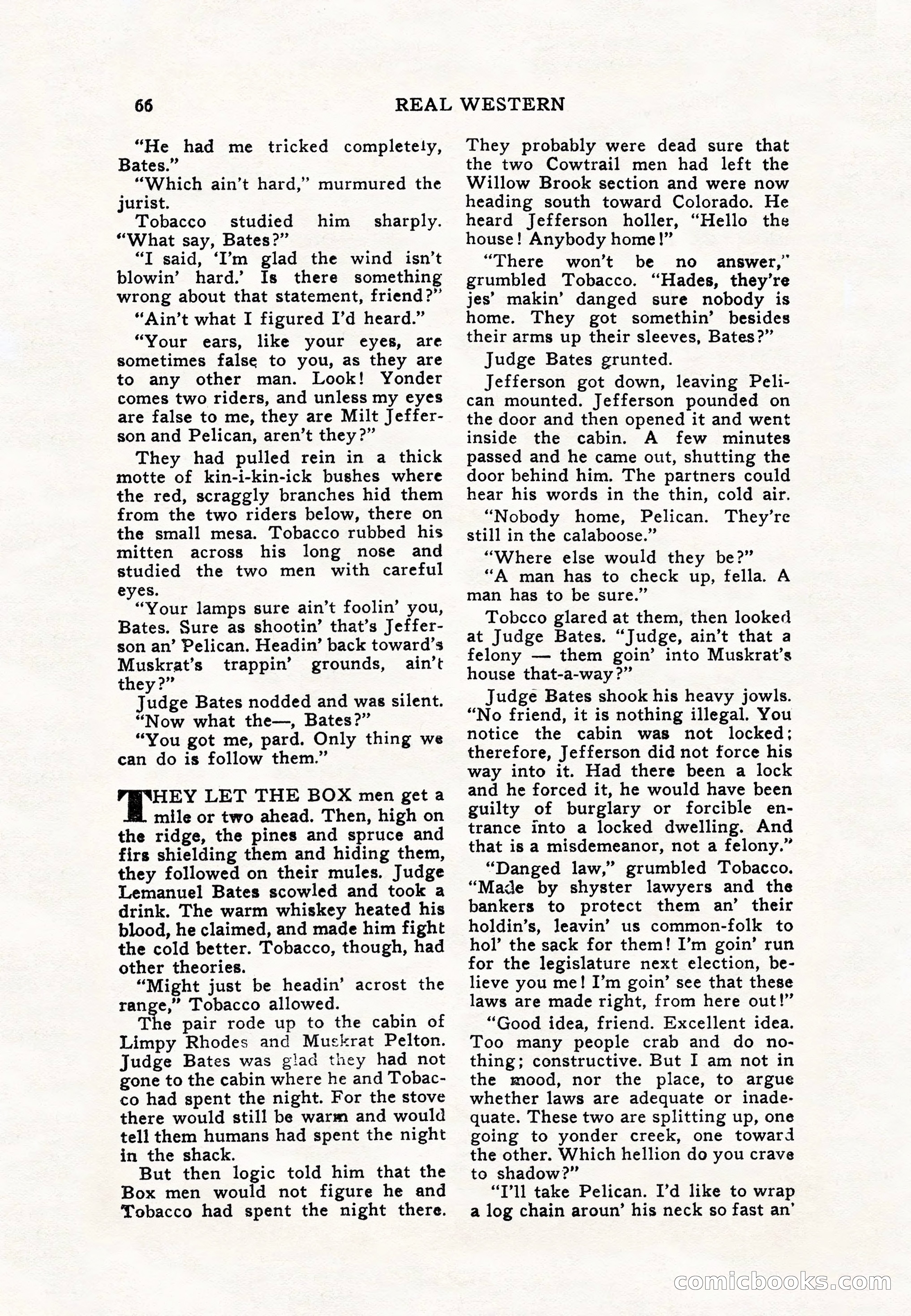 Real Western, January 1948 — page 66 of 116