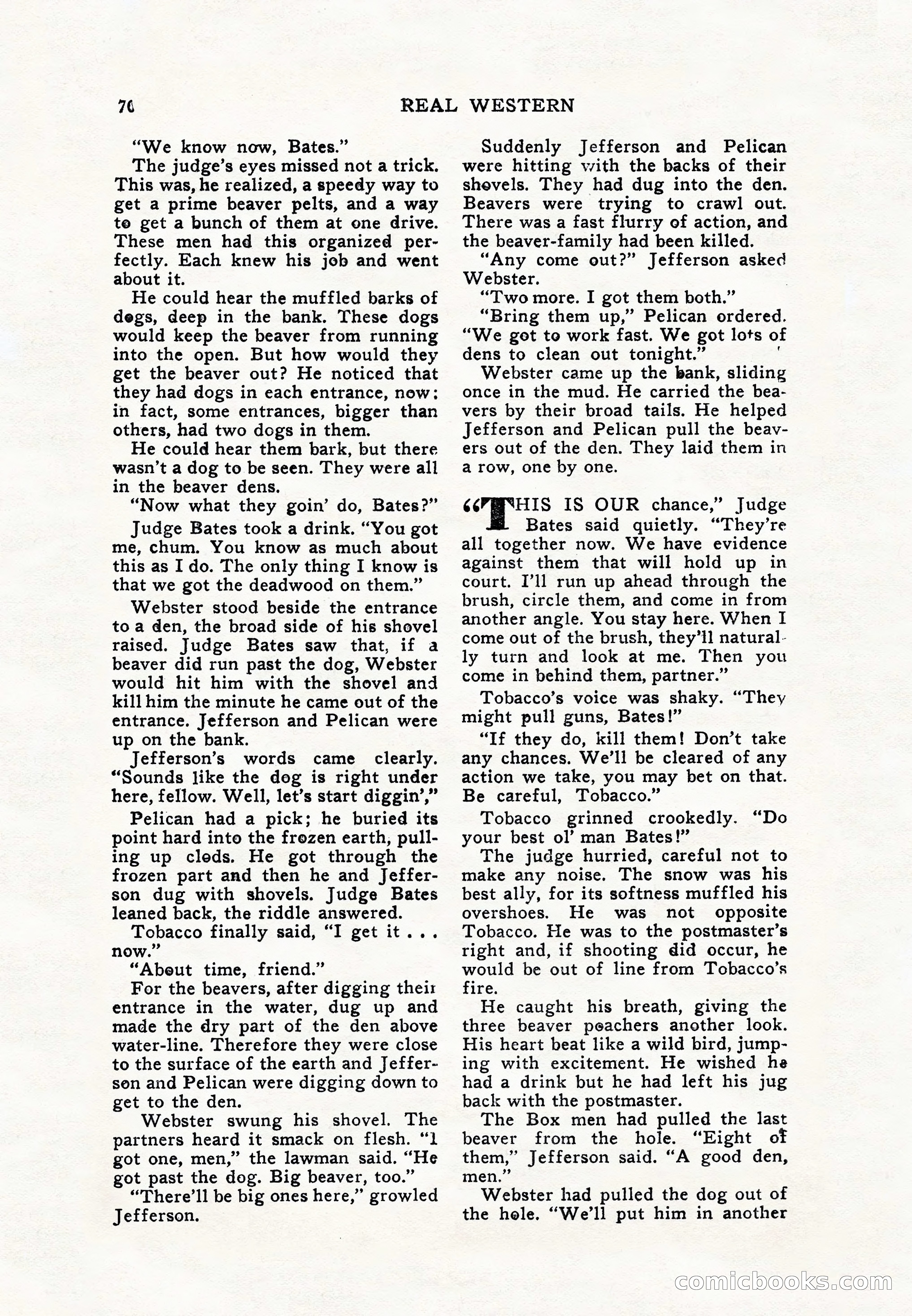 Real Western, January 1948 — page 70 of 116