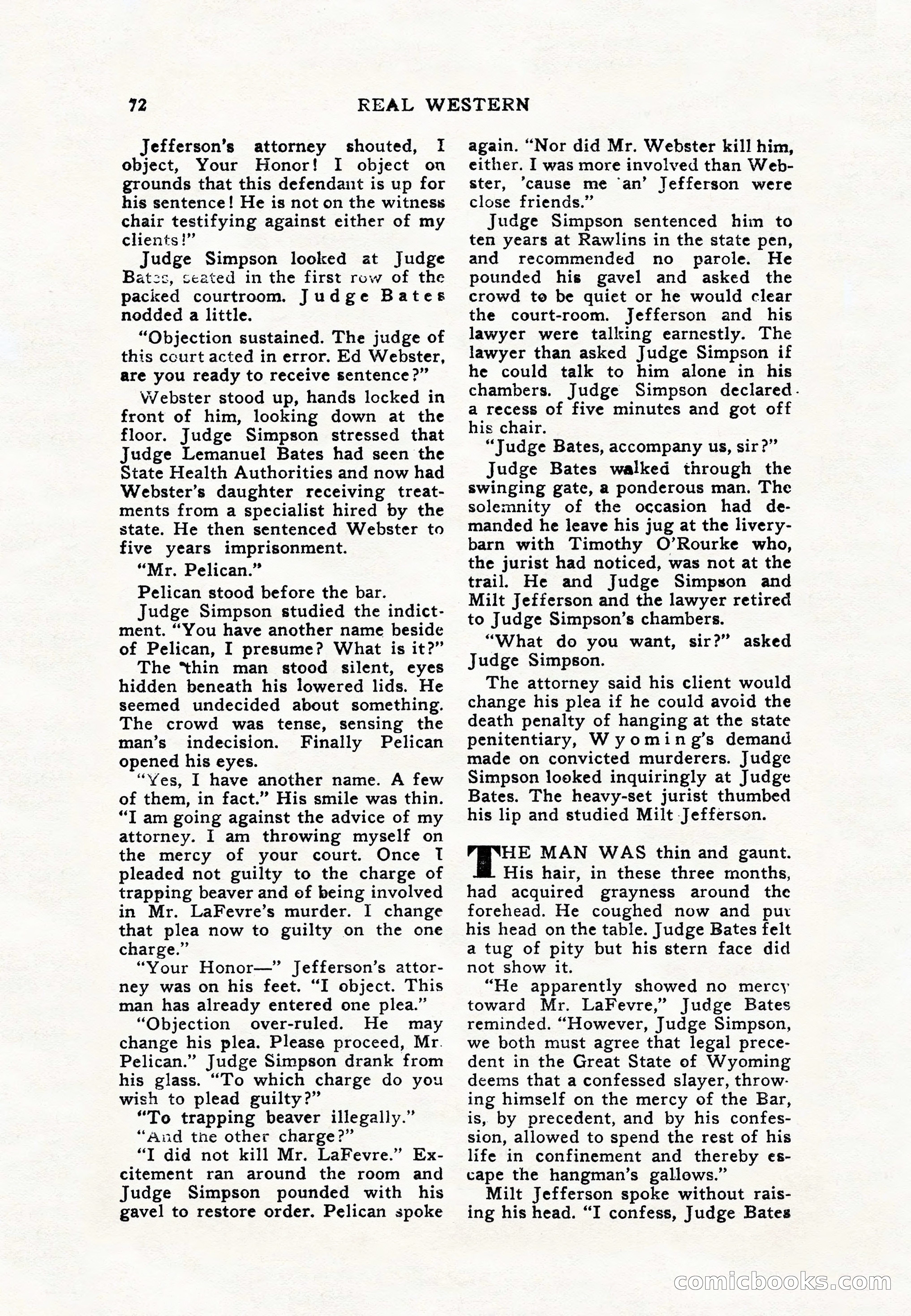 Real Western, January 1948 — page 72 of 116