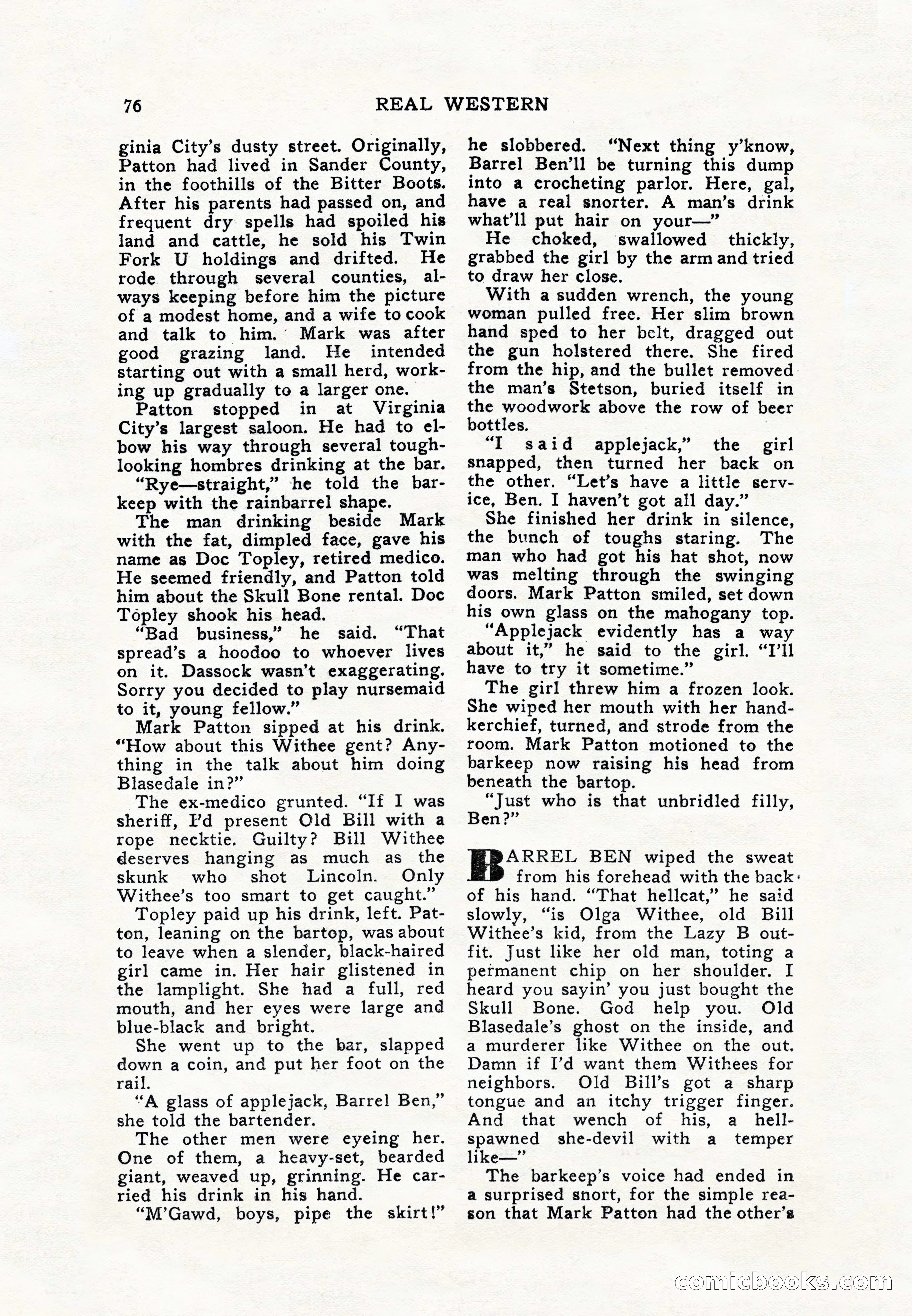 Real Western, January 1948 — page 76 of 116