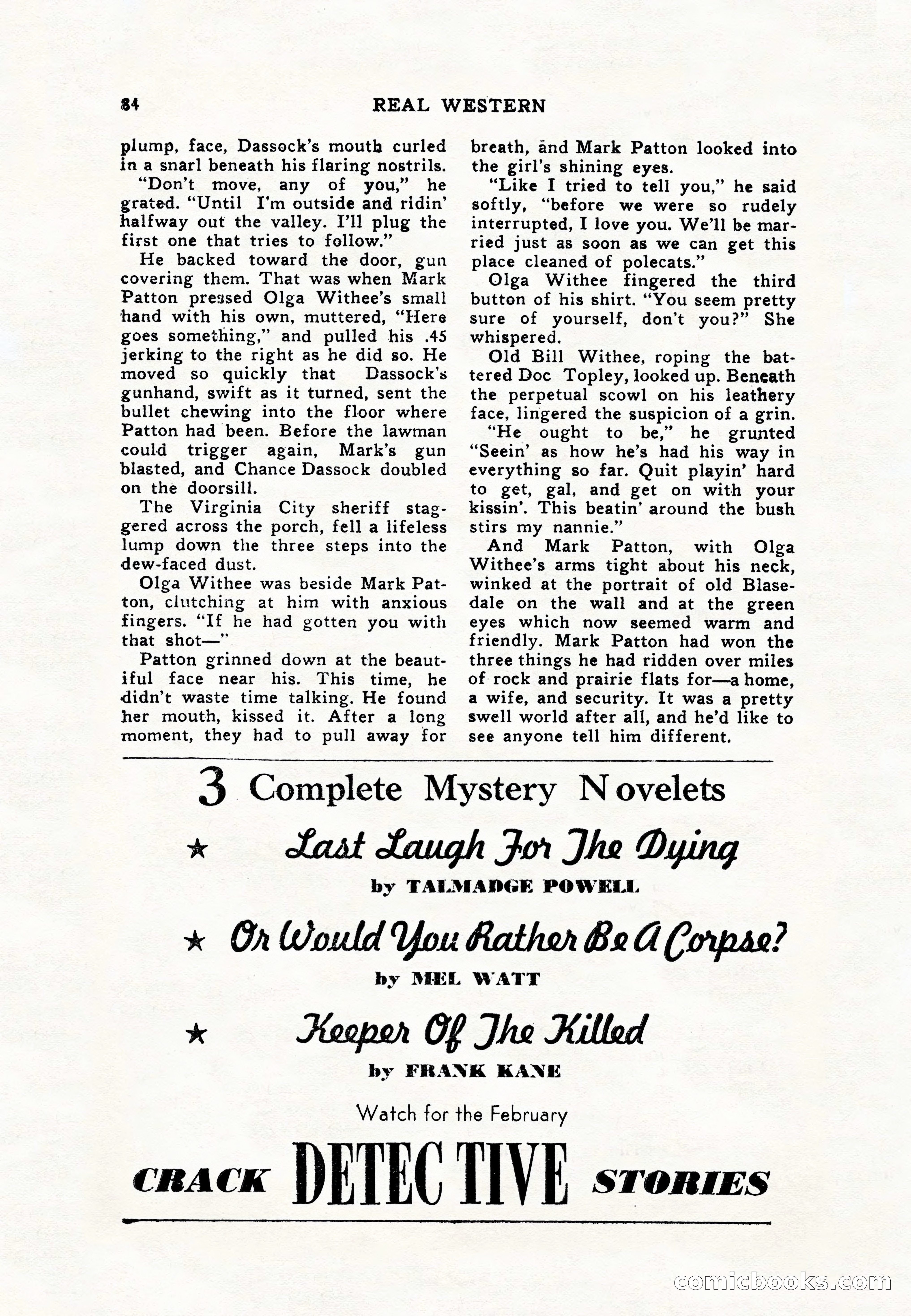 Real Western, January 1948 — page 84 of 116
