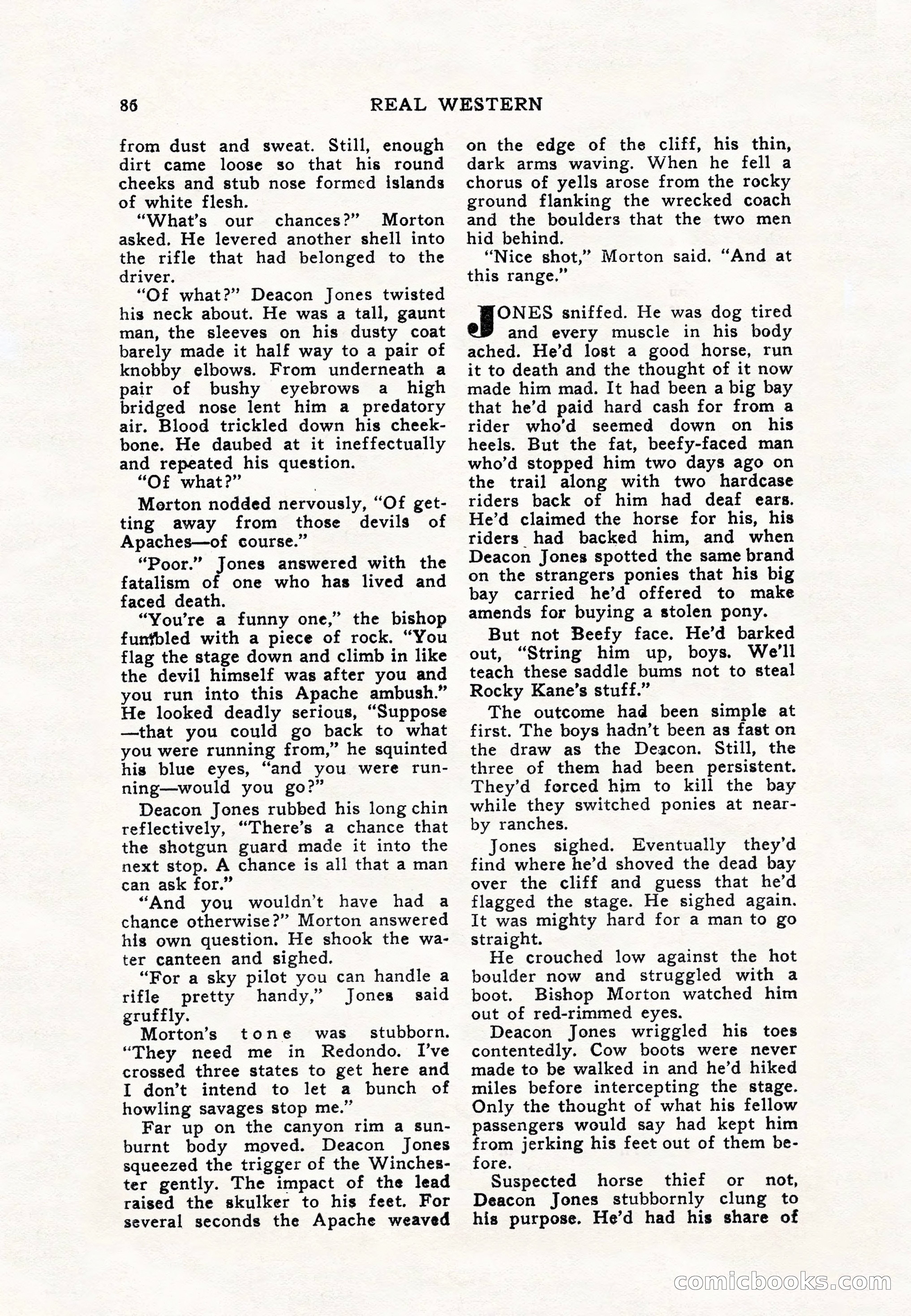 Real Western, January 1948 — page 86 of 116
