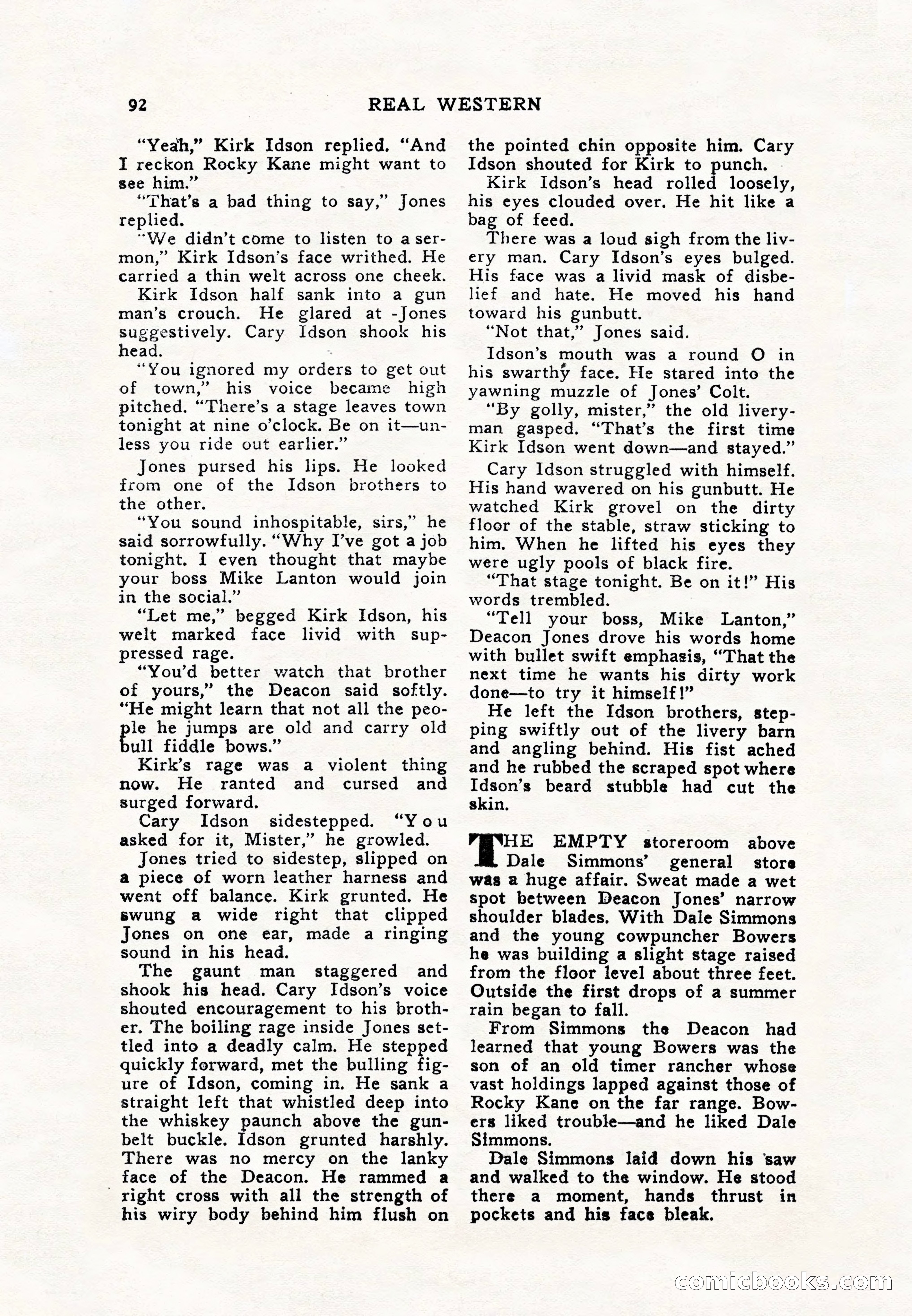 Real Western, January 1948 — page 92 of 116