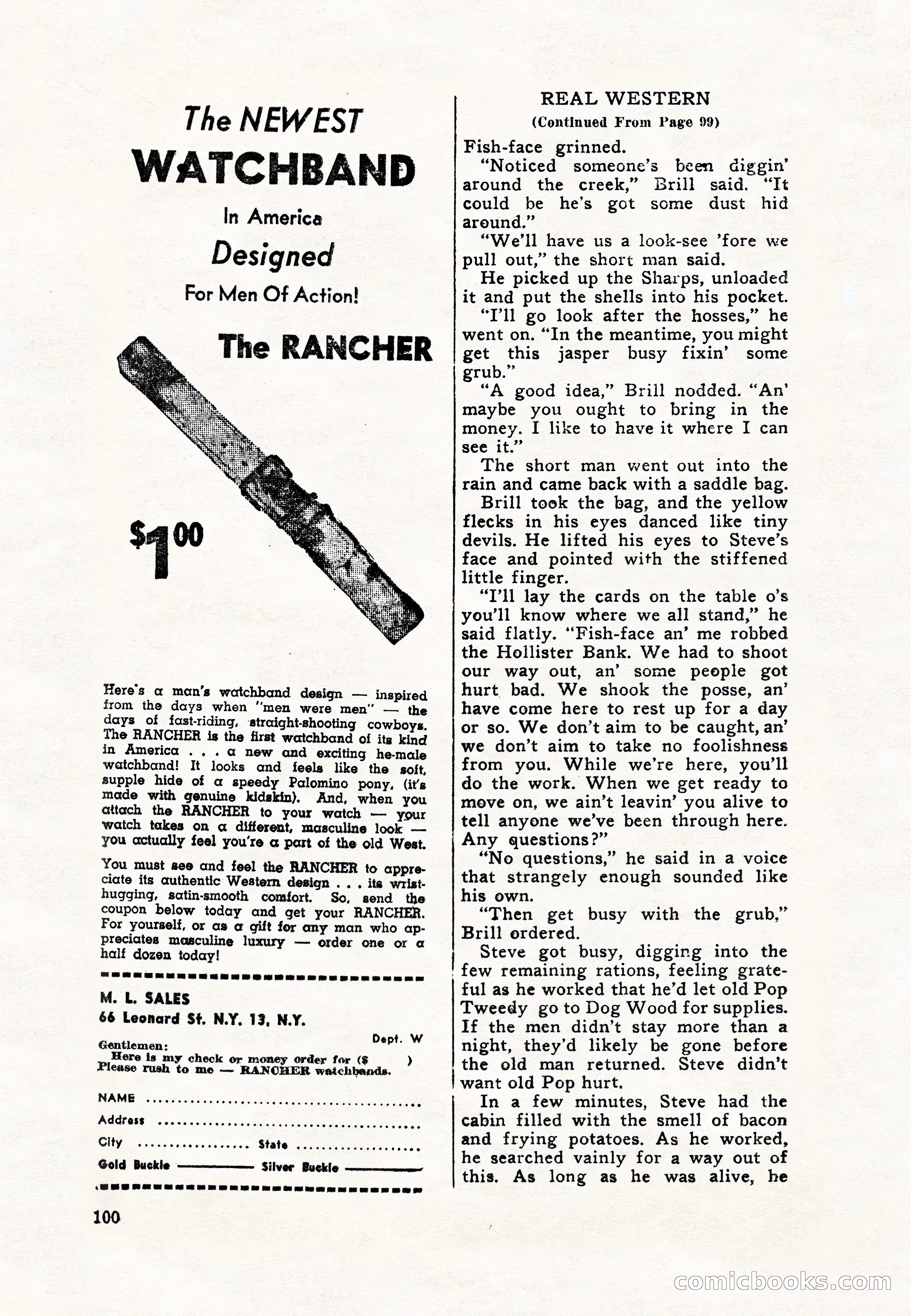 Real Western, January 1948 — page 100 of 116