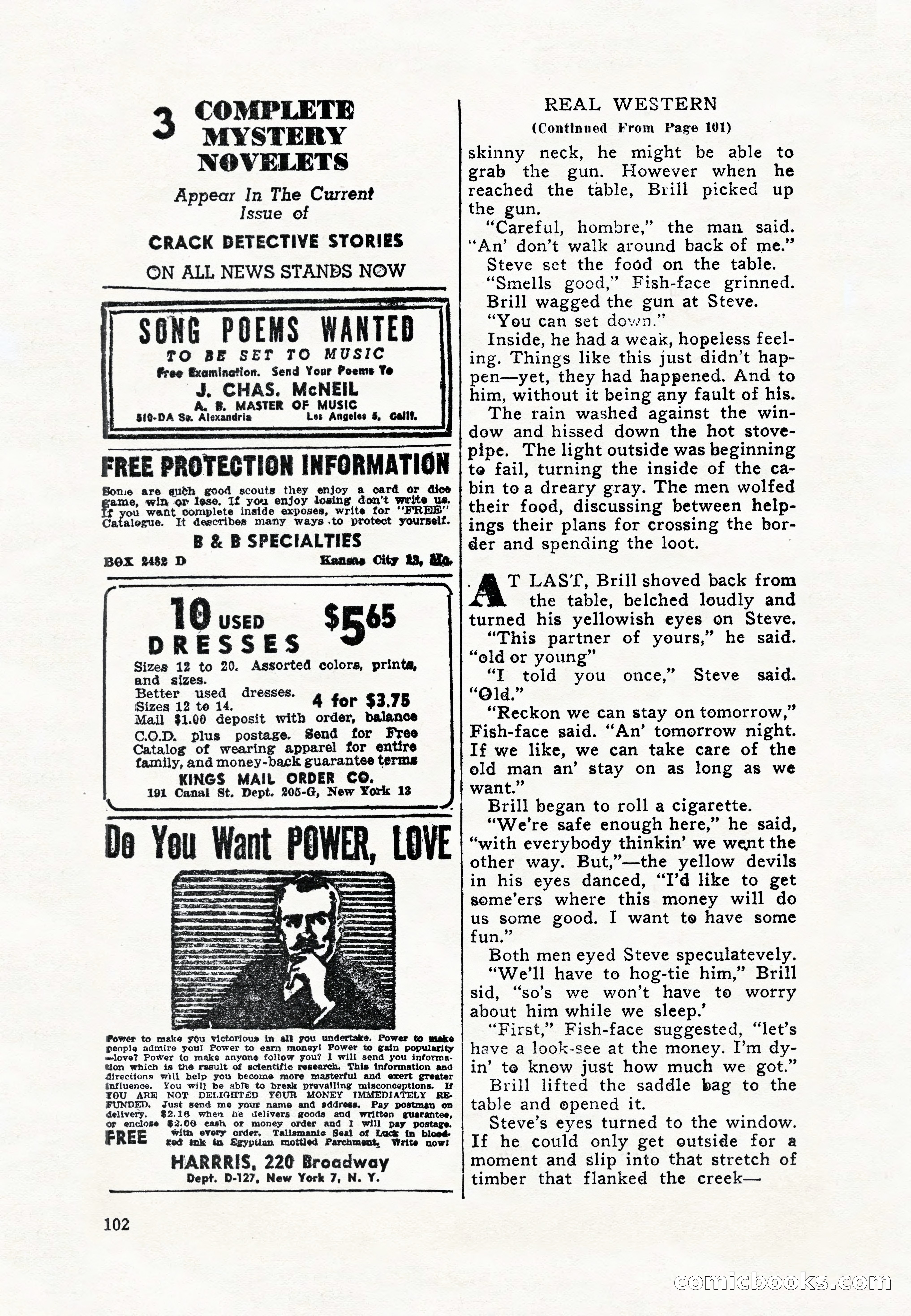 Real Western, January 1948 — page 102 of 116