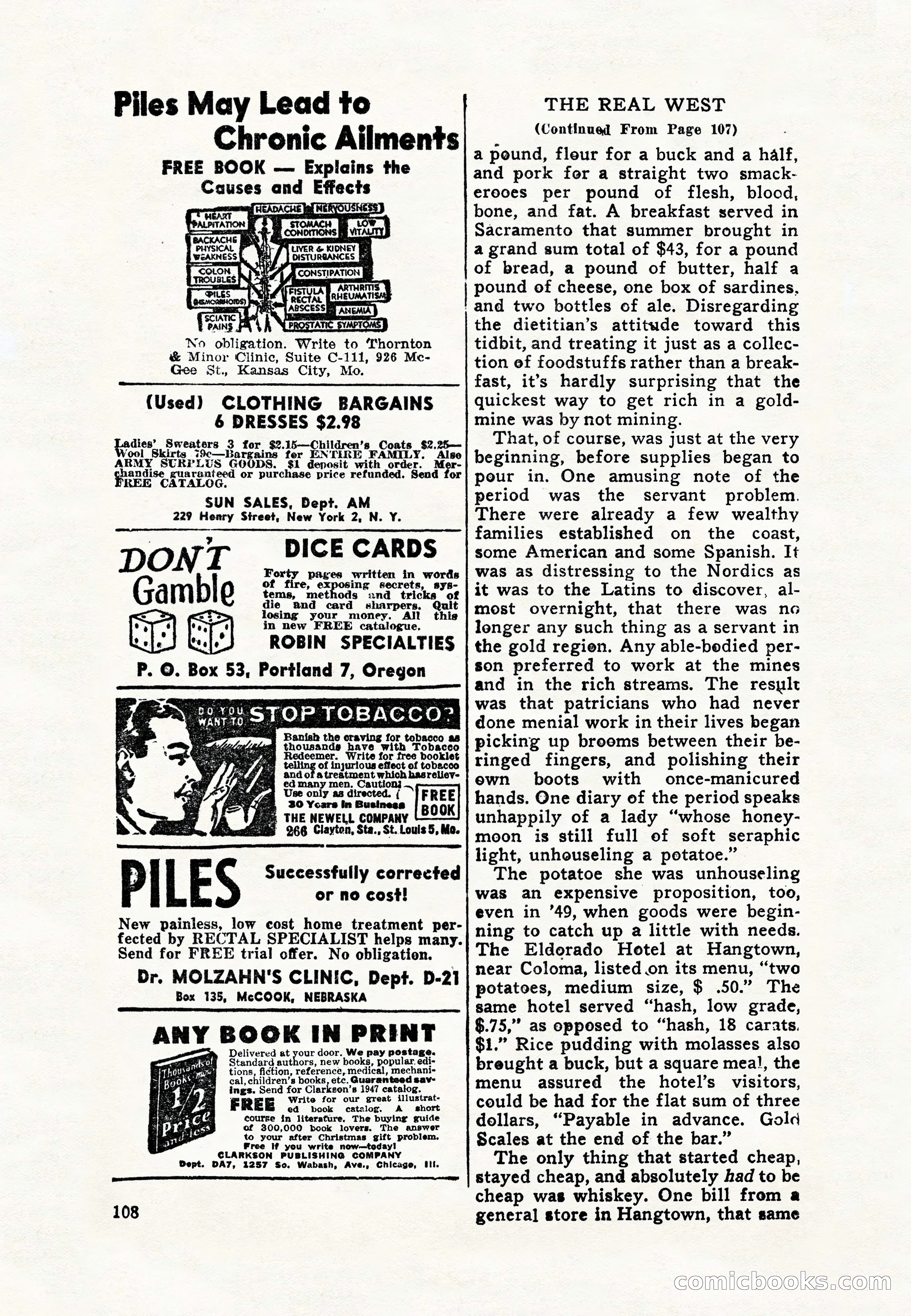 Real Western, January 1948 — page 108 of 116
