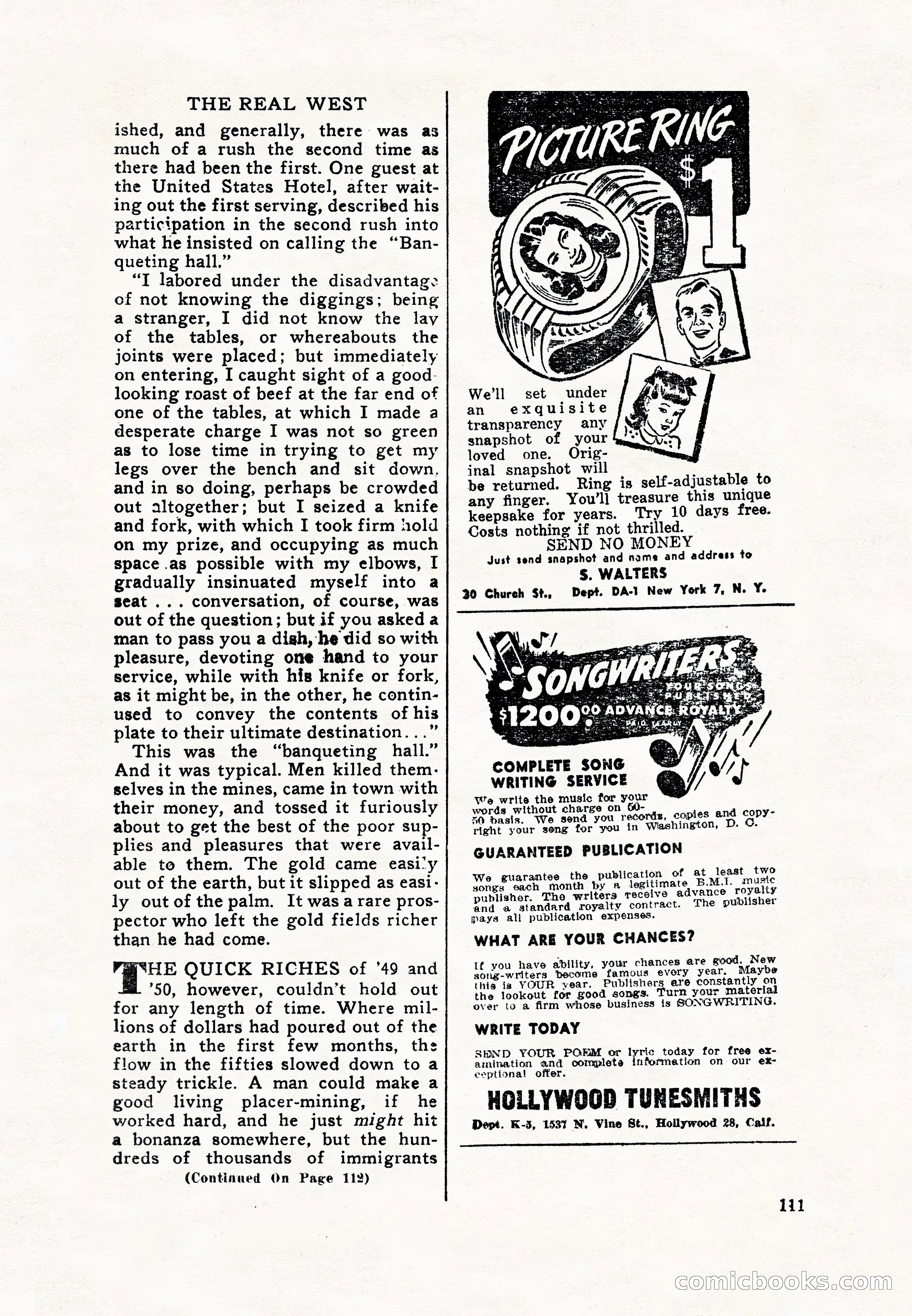 Real Western, January 1948 — page 111 of 116