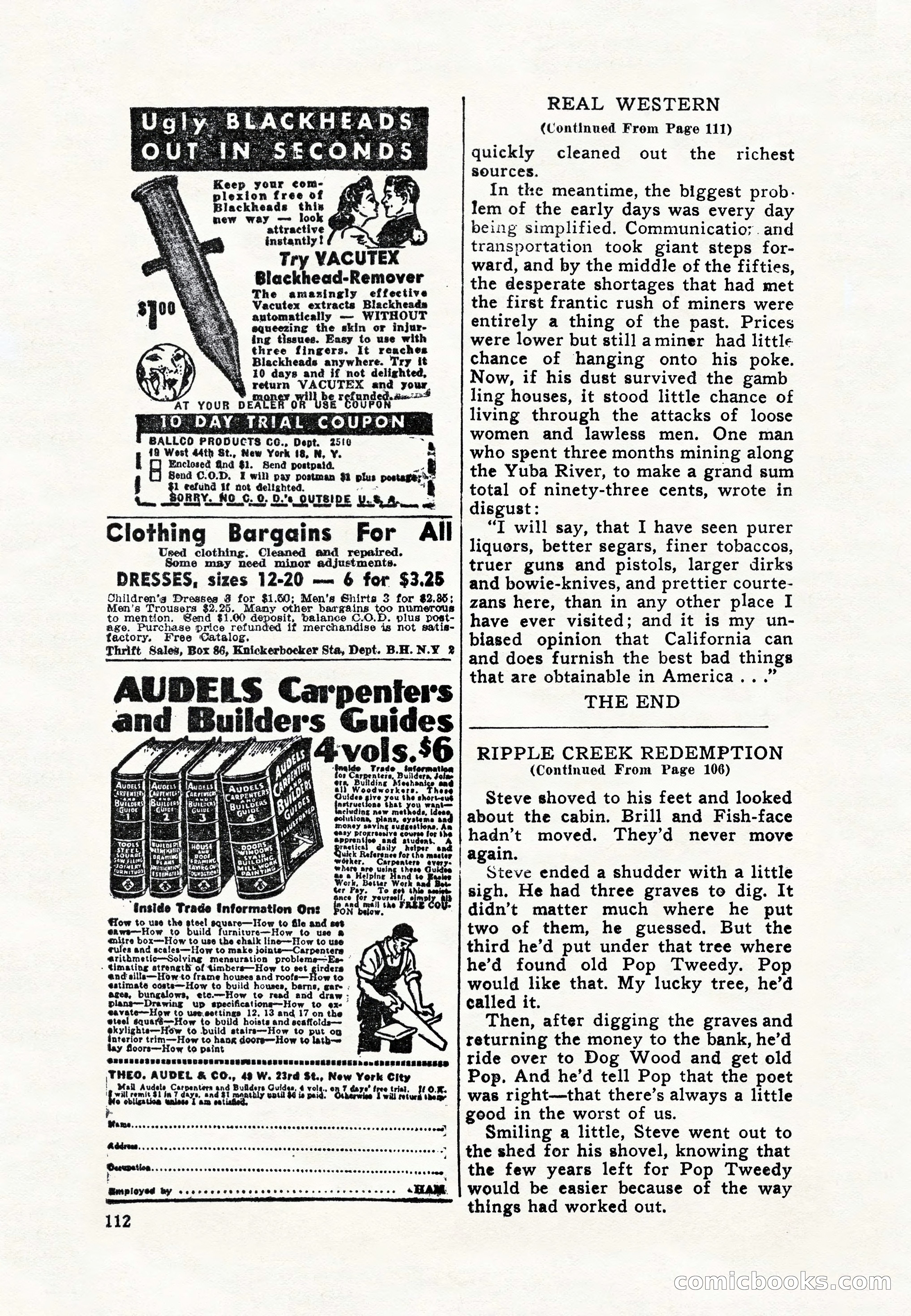 Real Western, January 1948 — page 112 of 116