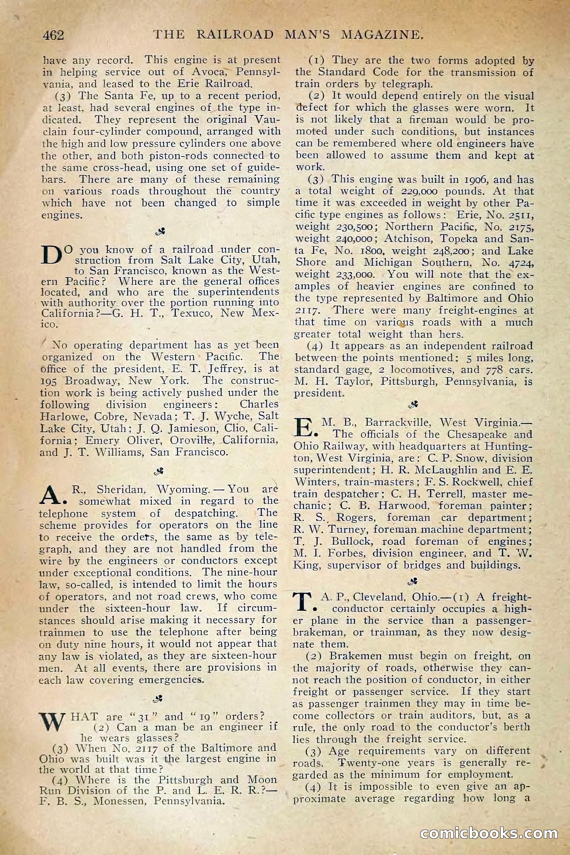 The Railroad Man's Magazine, April 1910 — page 88 of 232