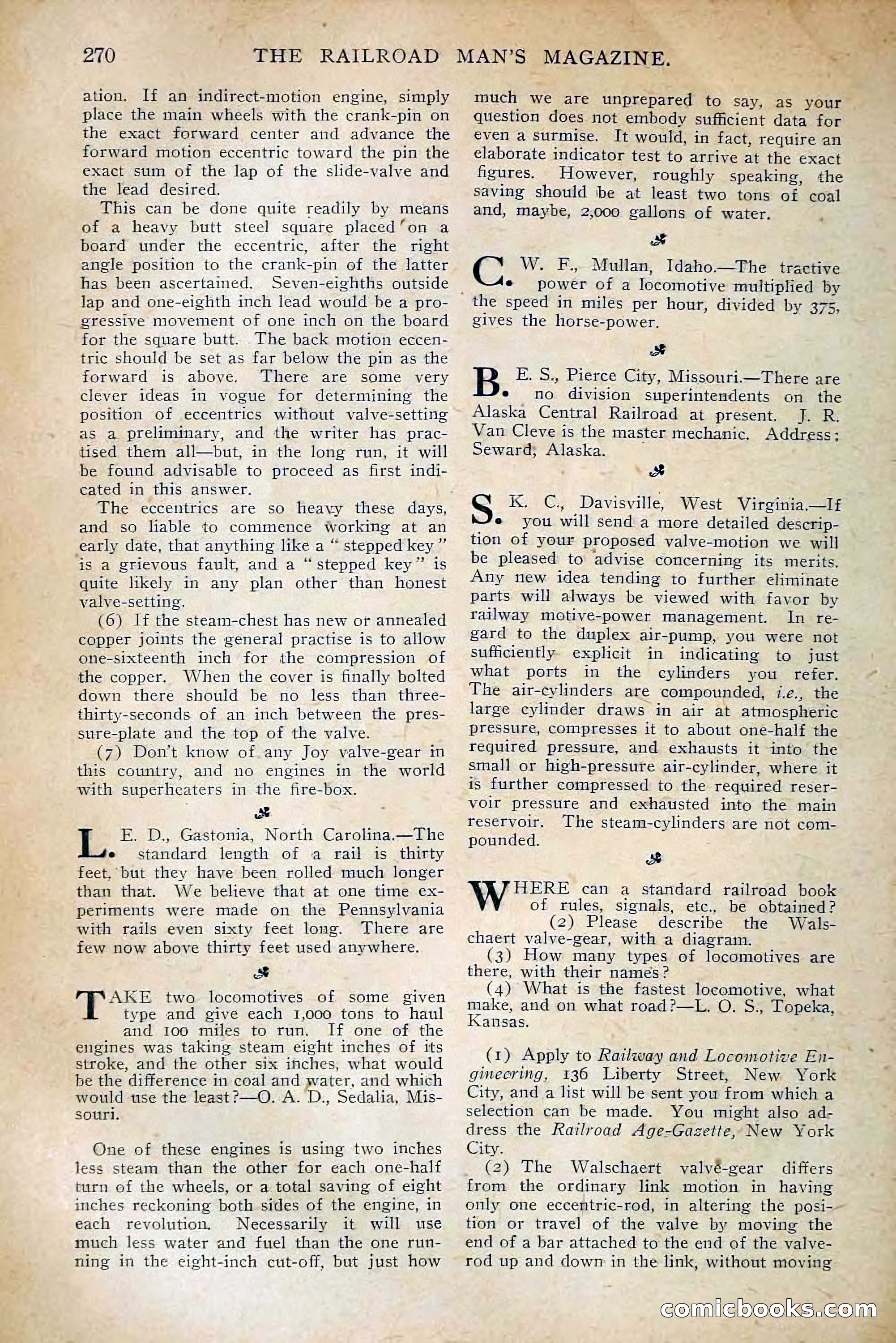 The Railroad Man's Magazine, July 1910 — page 84 of 208