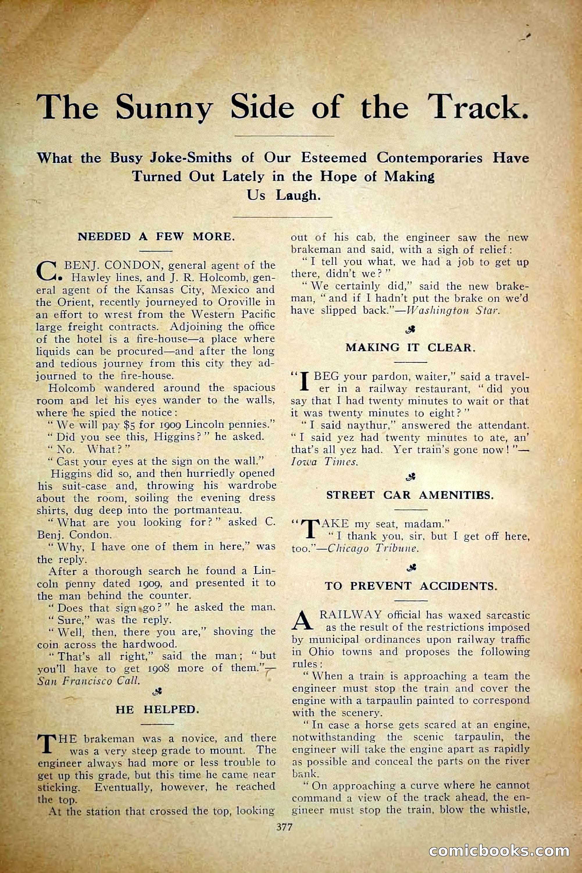The Railroad Man's Magazine, July 1910 — page 191 of 208