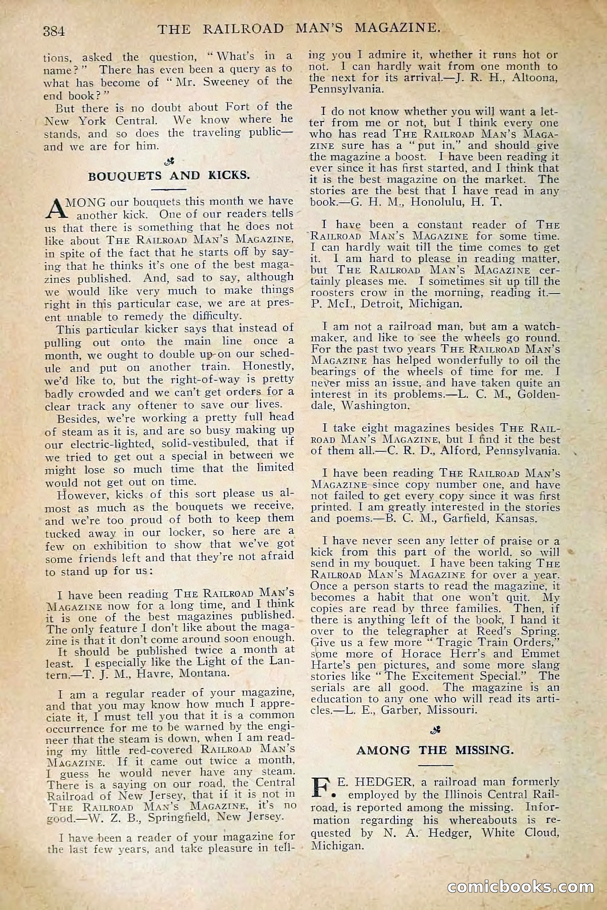 The Railroad Man's Magazine, July 1910 — page 198 of 208