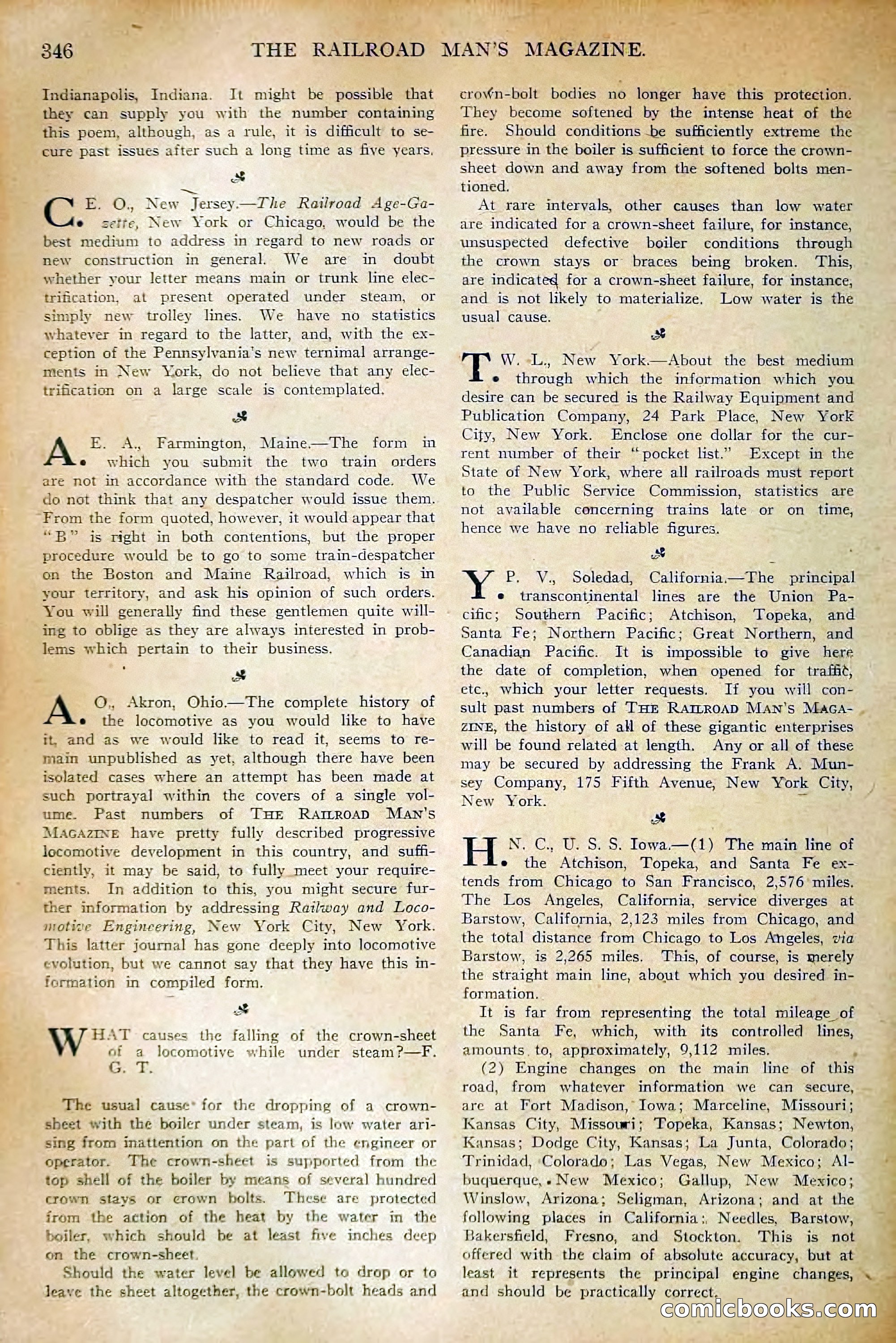 The Railroad Man's Magazine, November 1910 — page 164 of 228